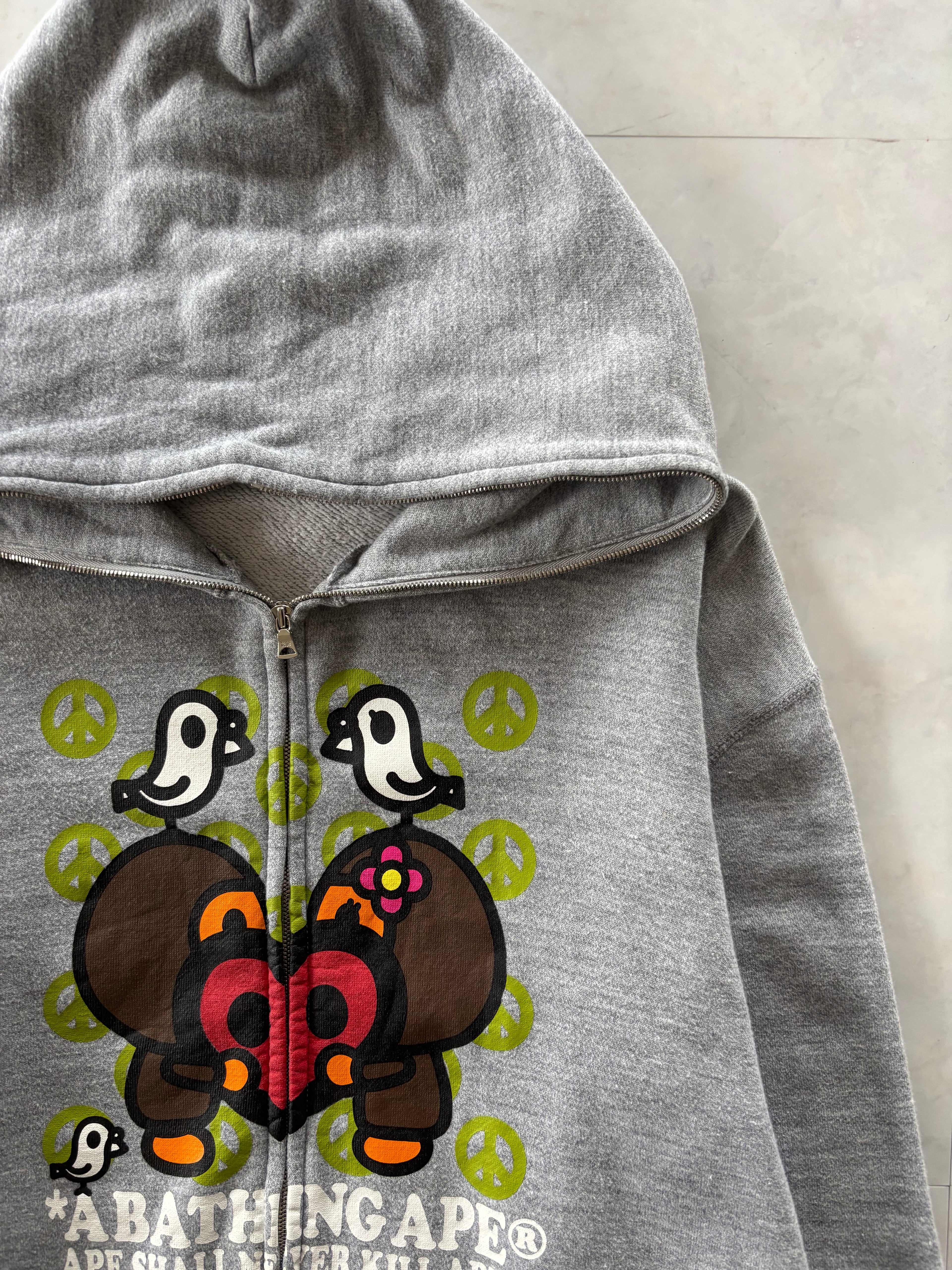 A BATHING APE® Peaceful Animals Zip Hoodie