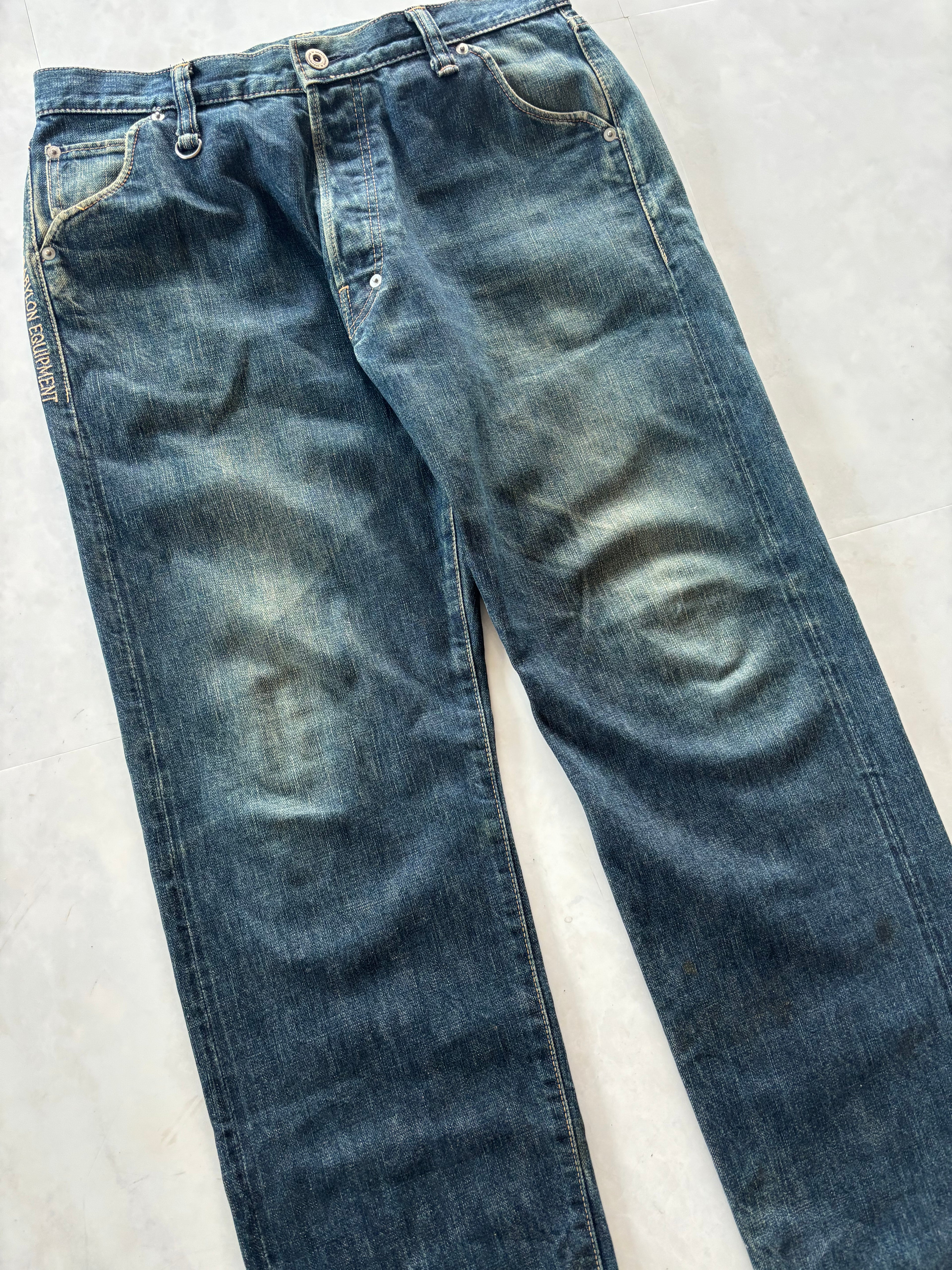 NITRAID fade denim pants