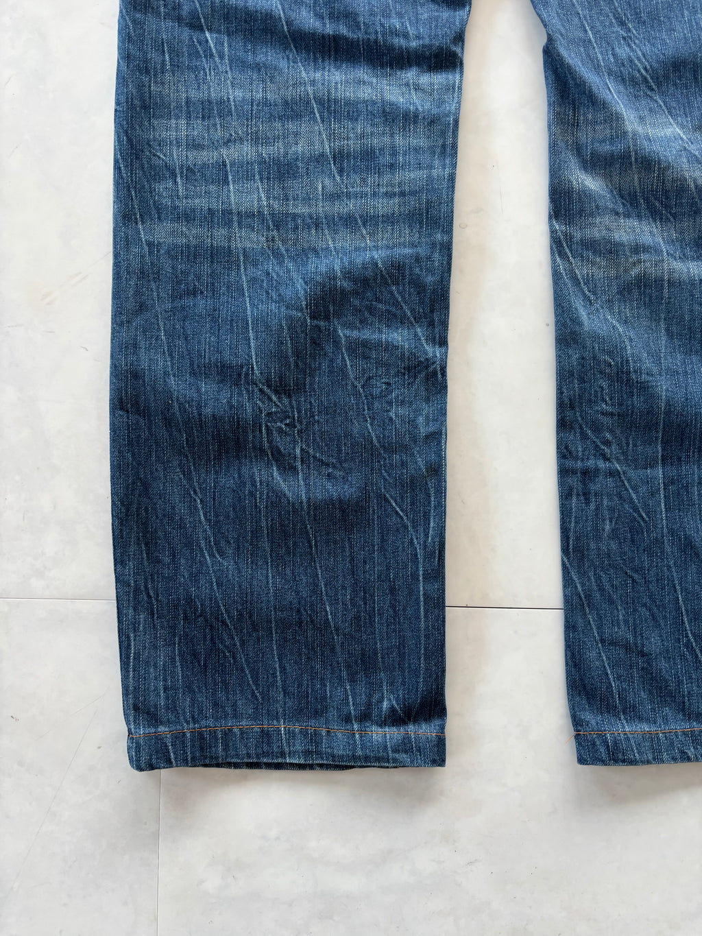 RED PEPPER skull heavy embroidery denim