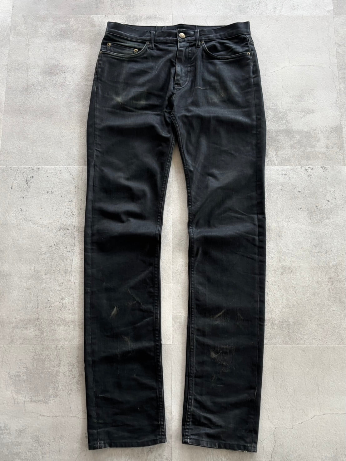 MARC JACOBS Coated Black Denim
