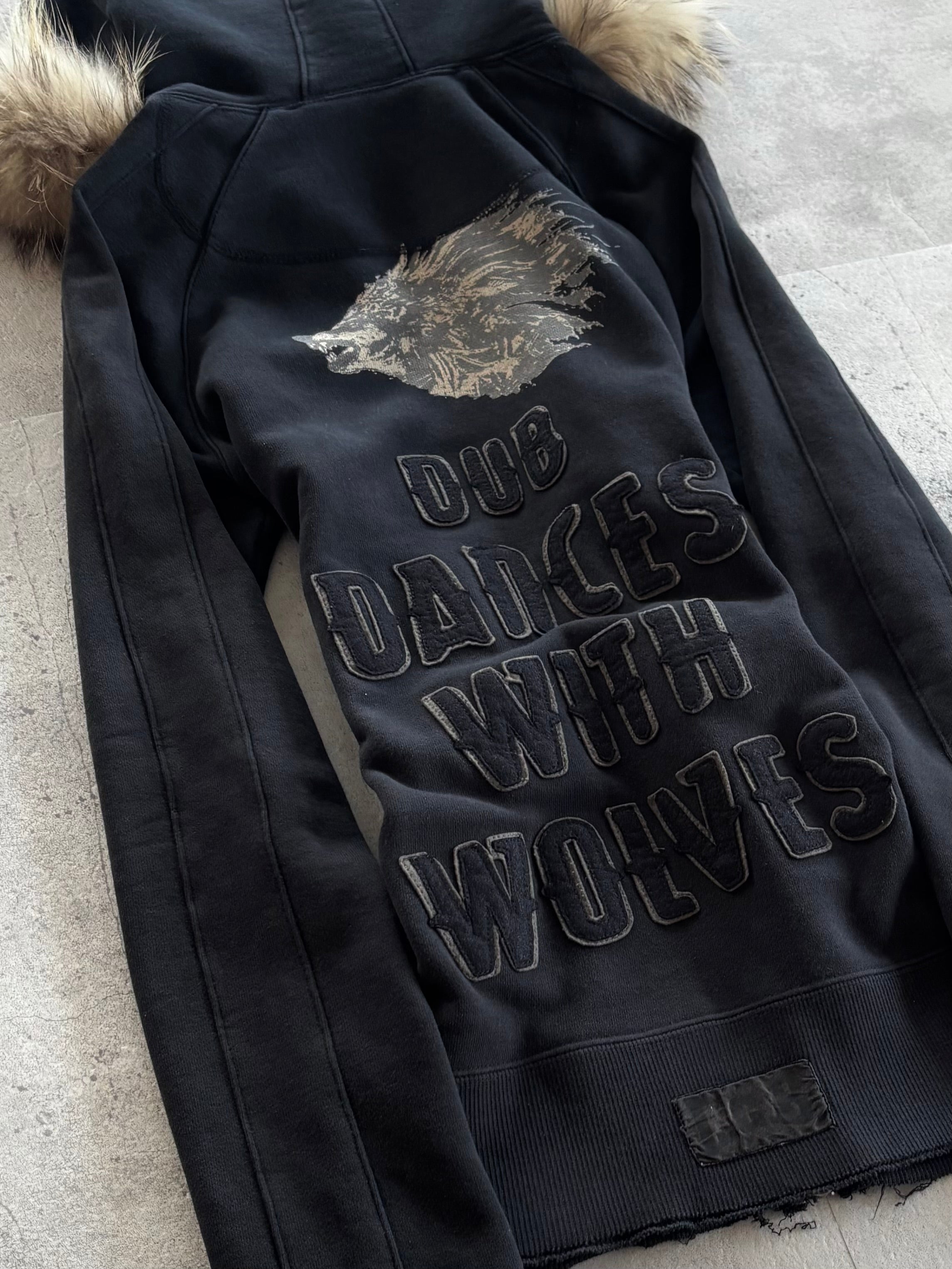 LGB Fur Hood Wolf Zip Hoodie