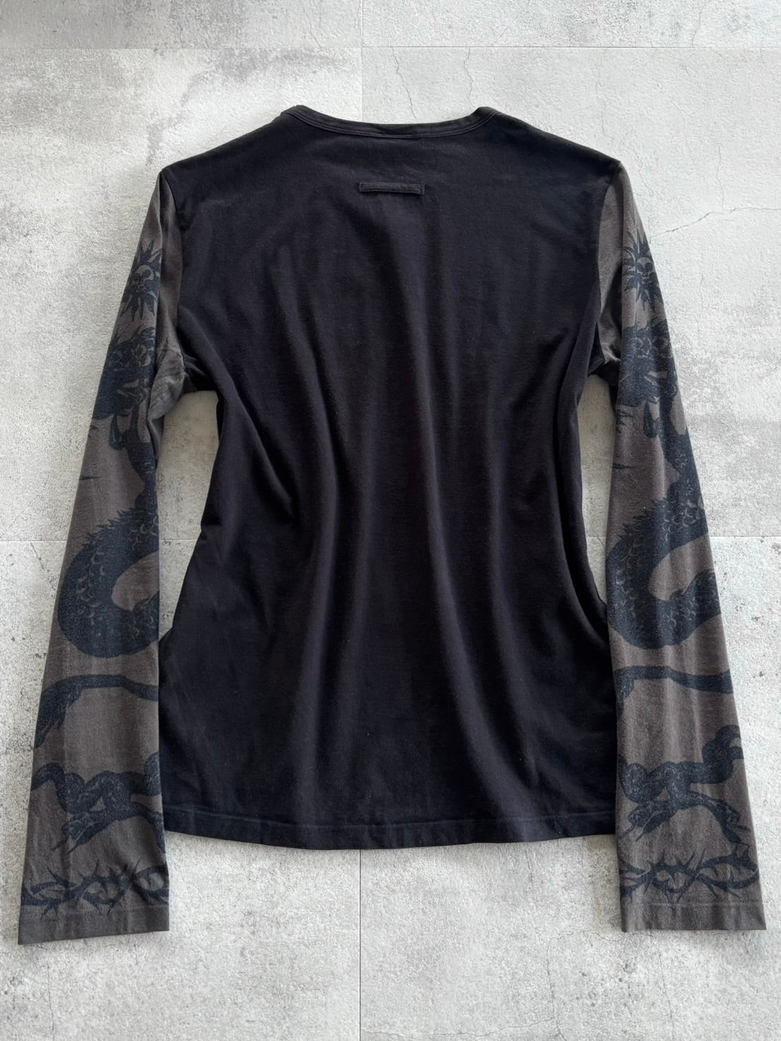 Jean Paul Gaultier Dragon Sheer Sleeve Long Sleeve