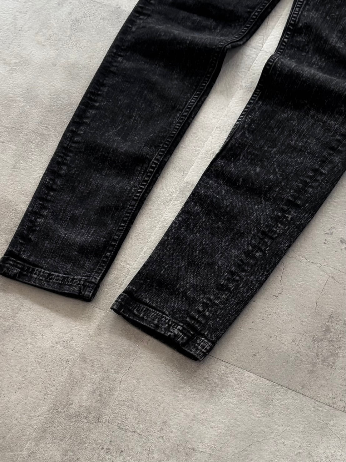 JUST CAVALLI BLACK VENOM COATED SKINNY DENIM