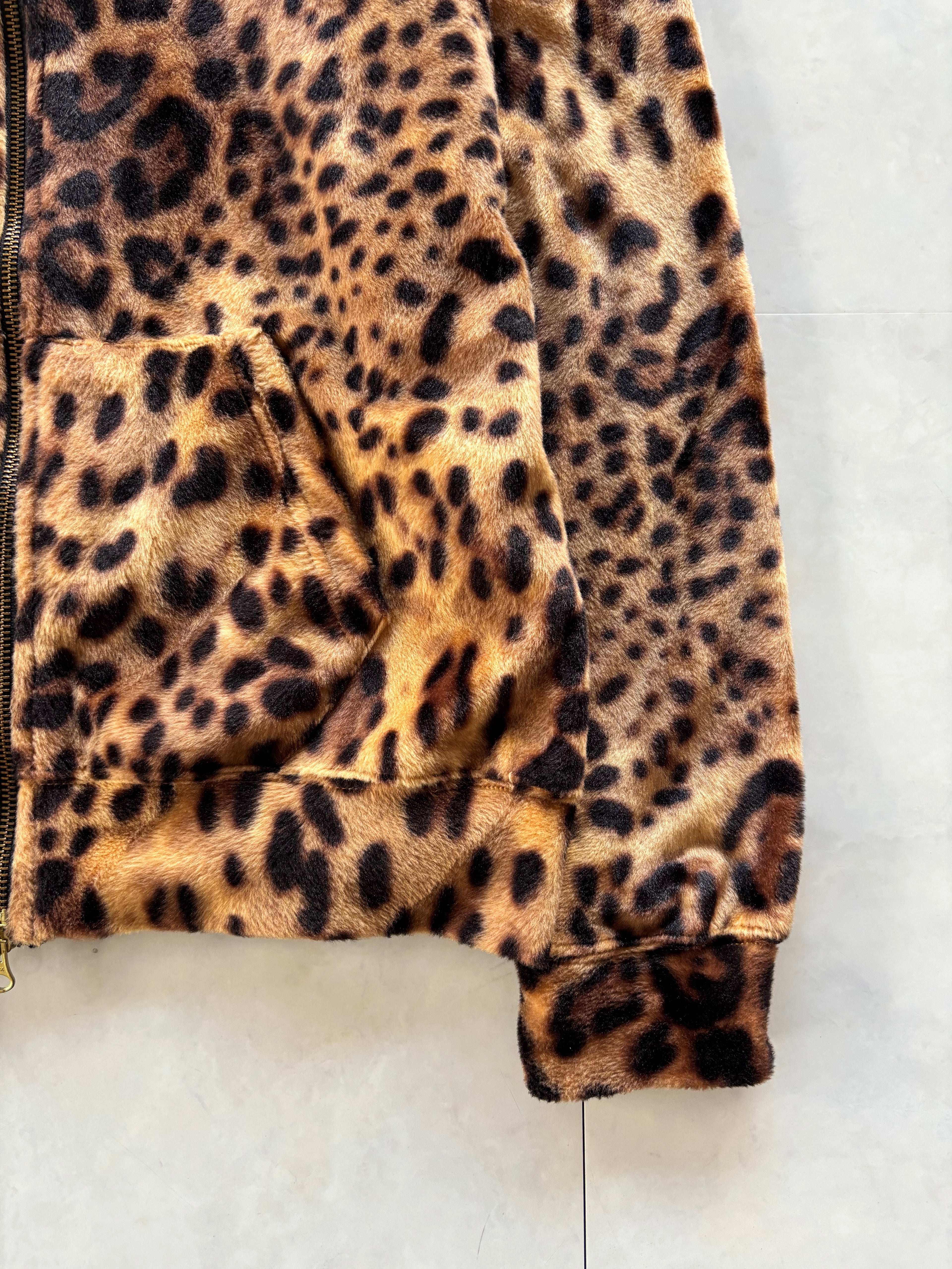 JOYRICH Leopard Fleece Zip Hoodie