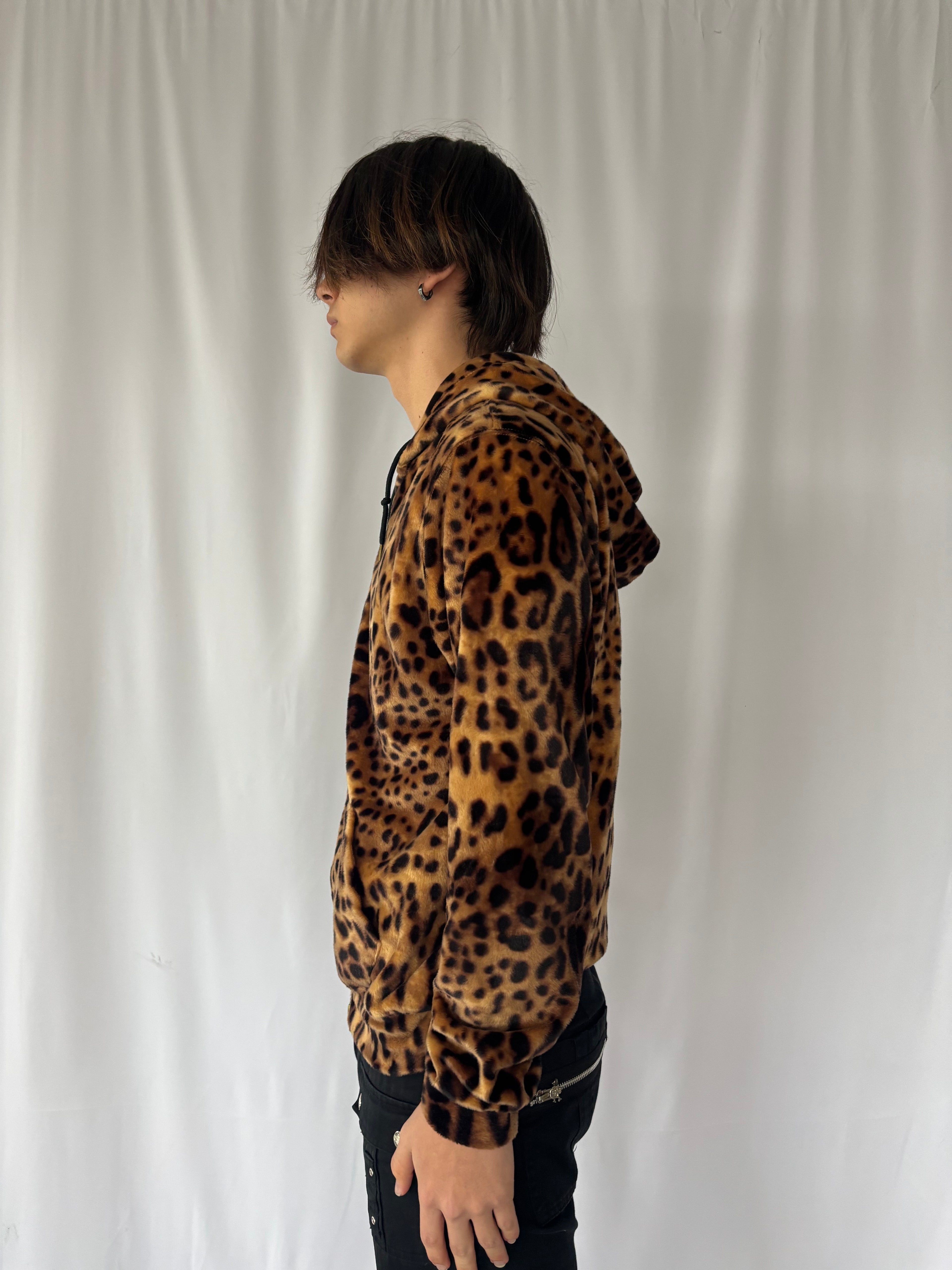 JOYRICH Leopard Fleece Zip Hoodie