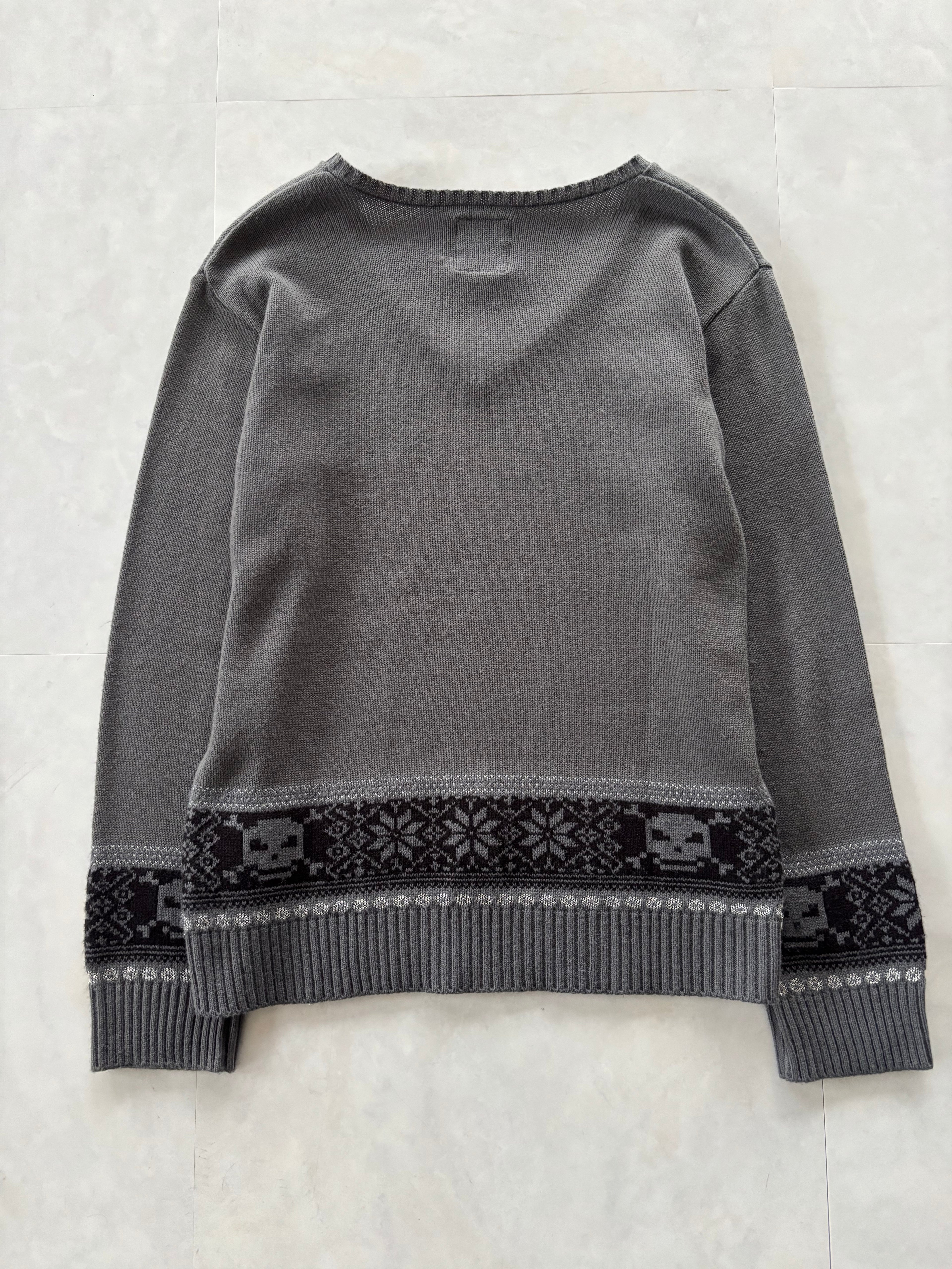 PPFM Skull Nordic V-Neck Knit