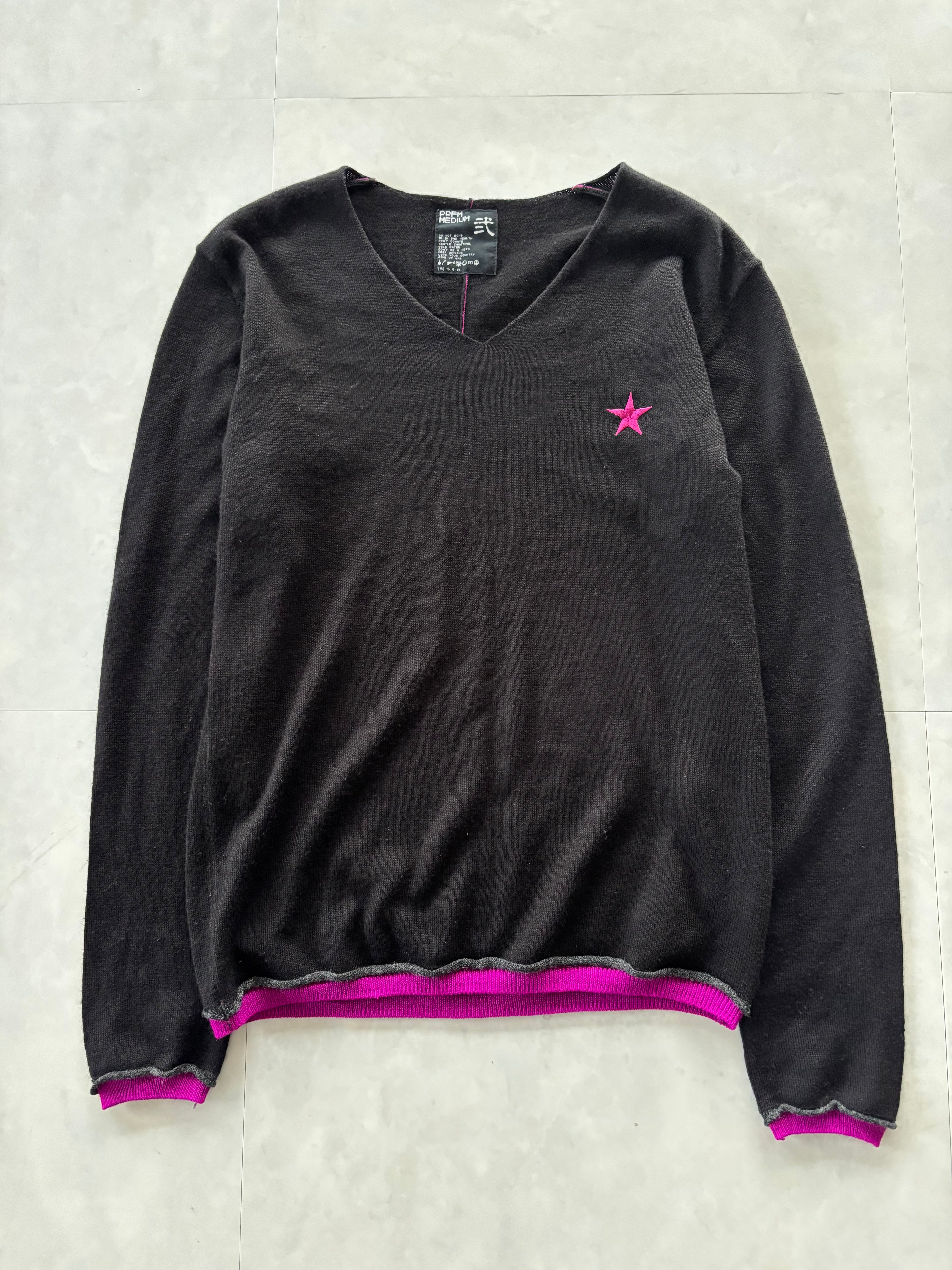 PPFM Star Stitch V-Neck Knit