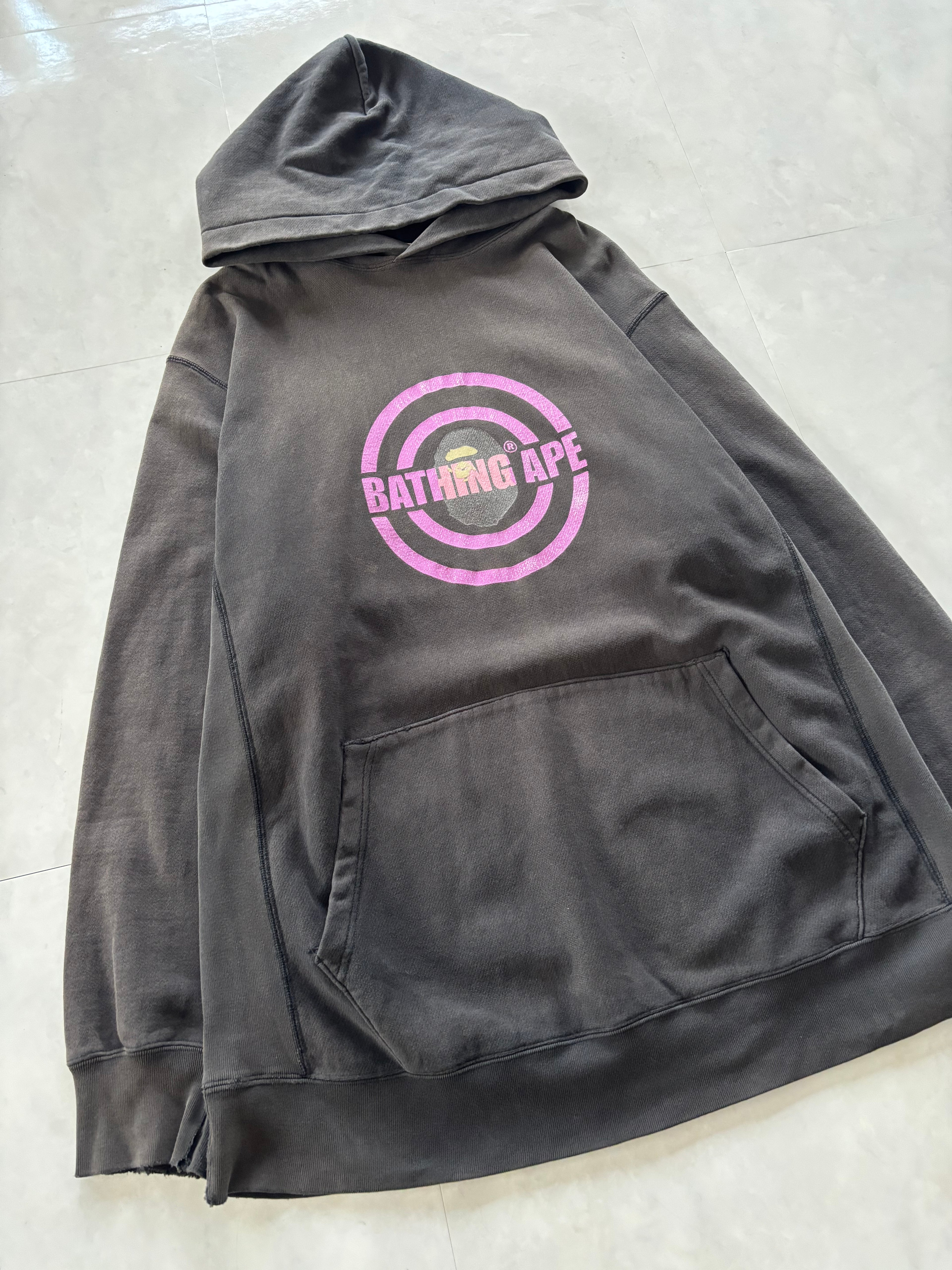 A BATHING APE® 2000s Purple Target Logo Hoodie