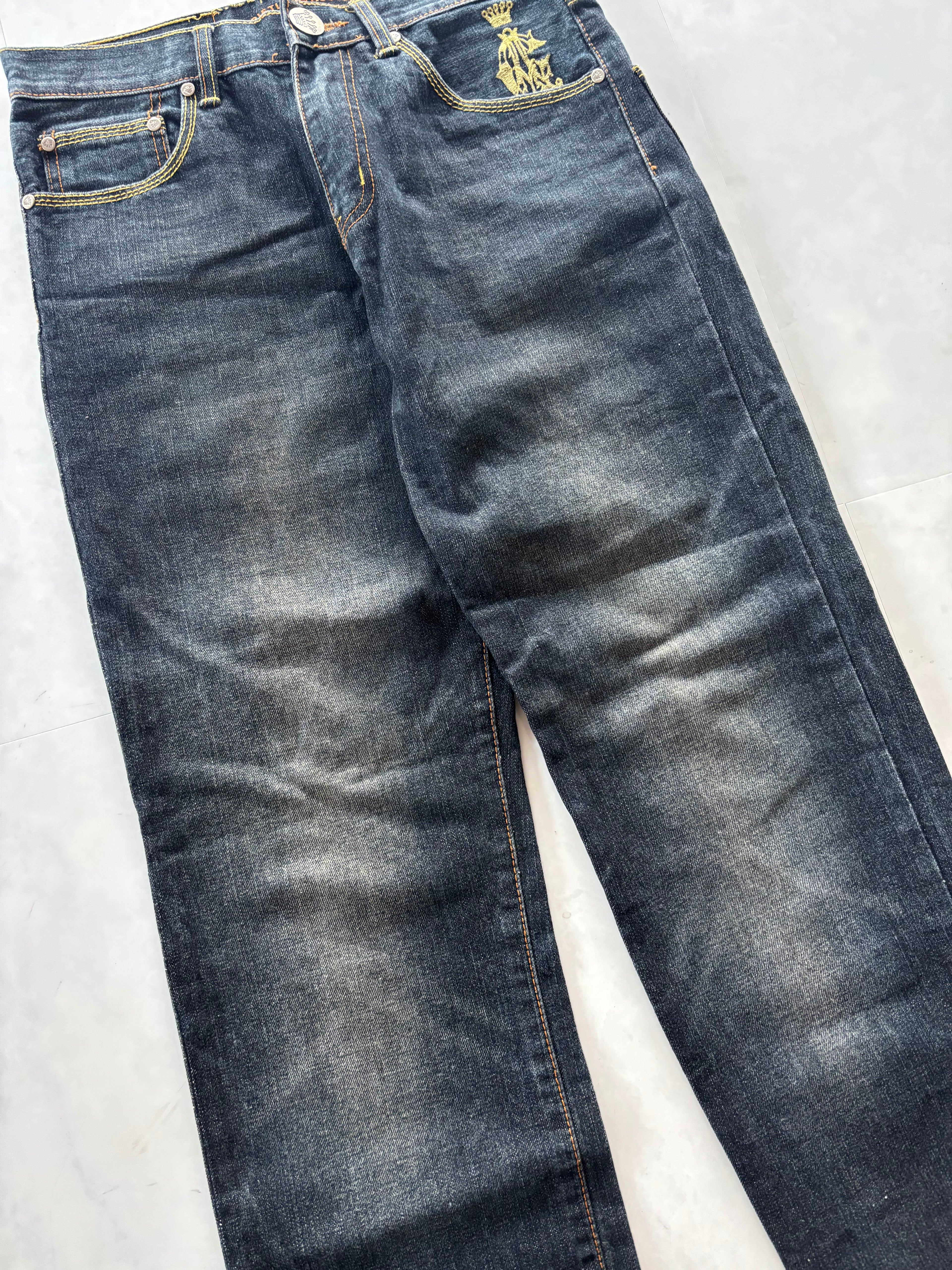 CHRISTIAN AUDIGIER embroidery denim pants