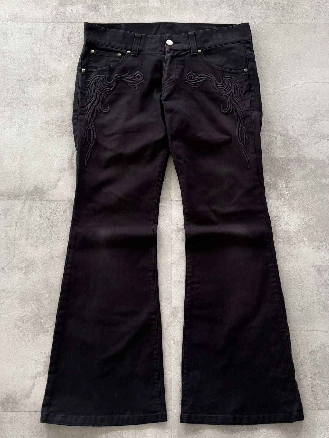 TORNADO MART NOIR TRIBAL FLARE DENIM