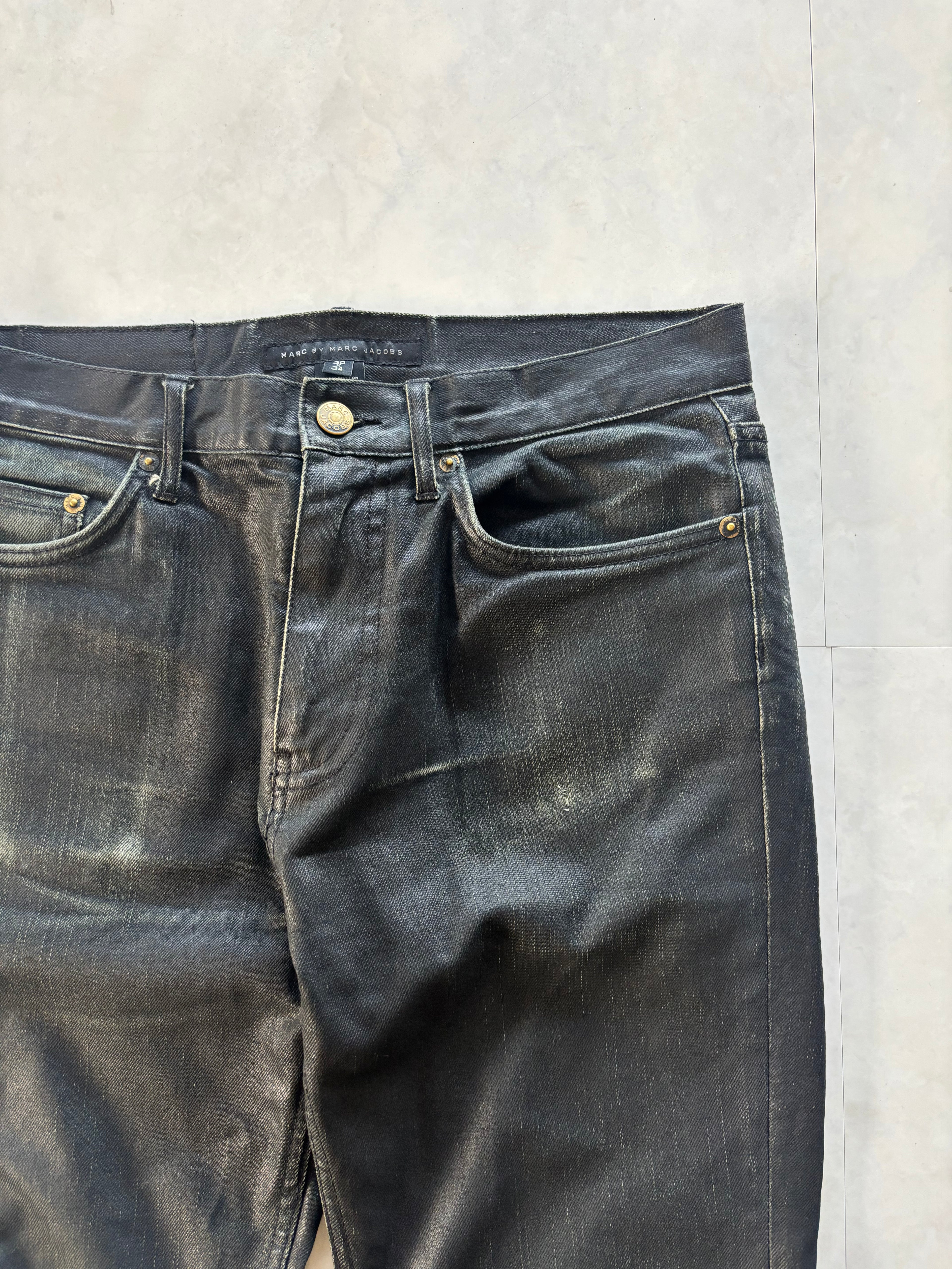 MARC JACOBS Coated Black Denim