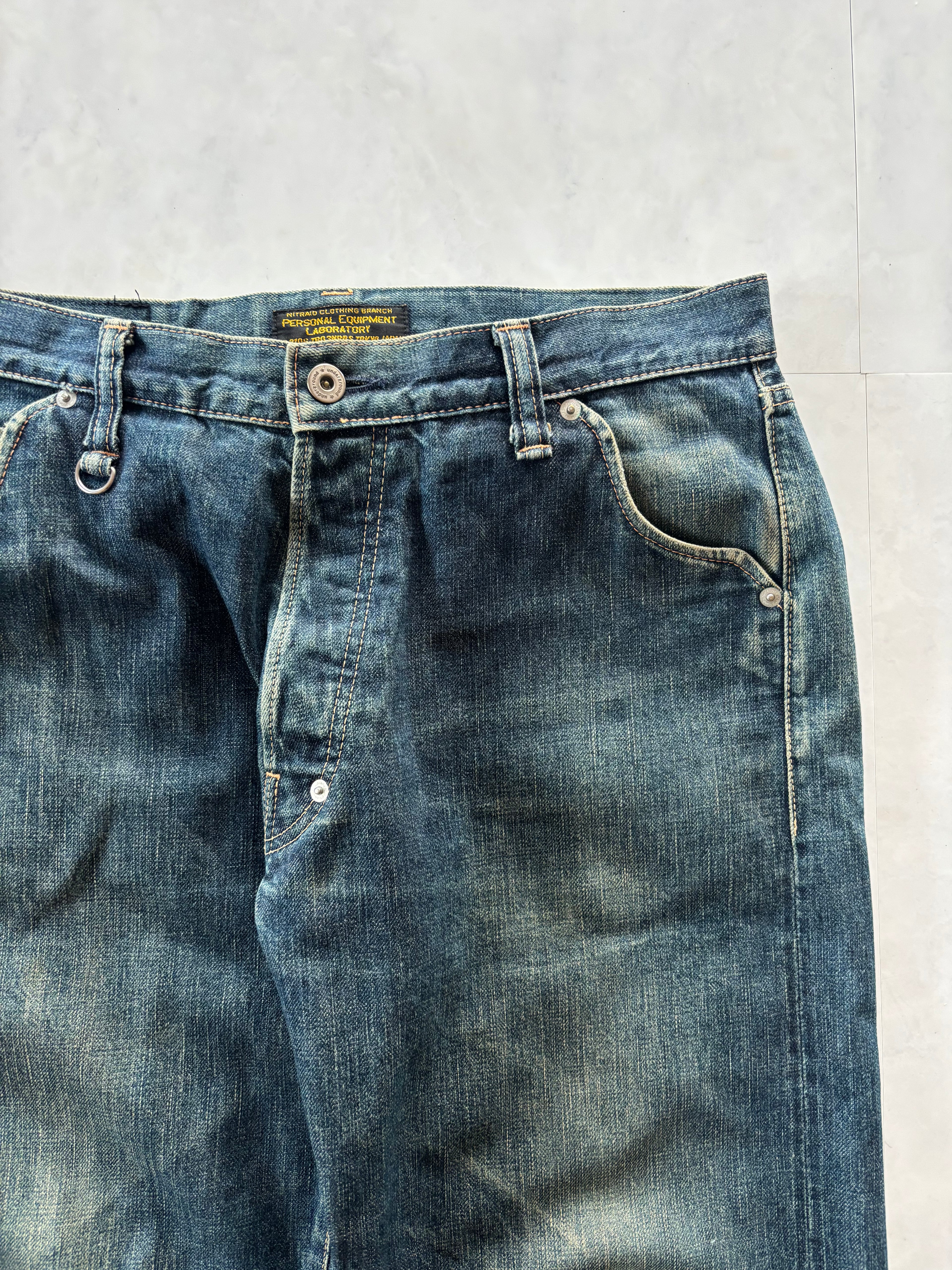 NITRAID fade denim pants