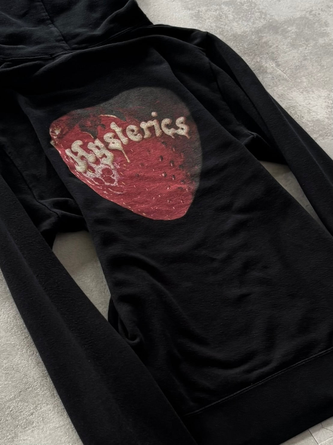 HYSTERIC GLAMOUR BLOOD SKULL BERRY HOODIE