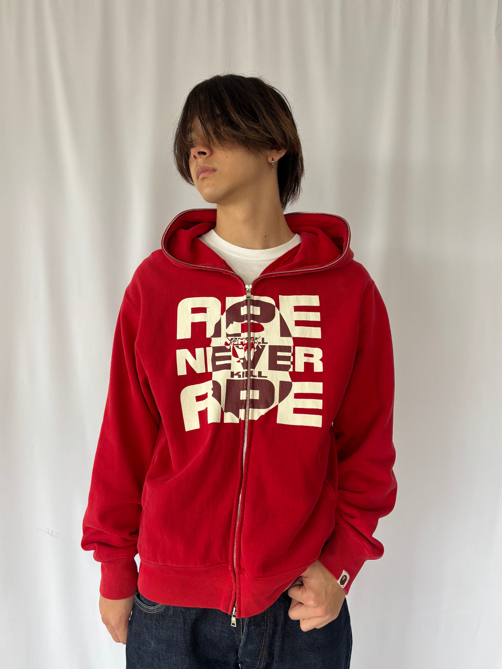 A BATHING APE® 2000s ASNKA Big Logo Zip Hoodie