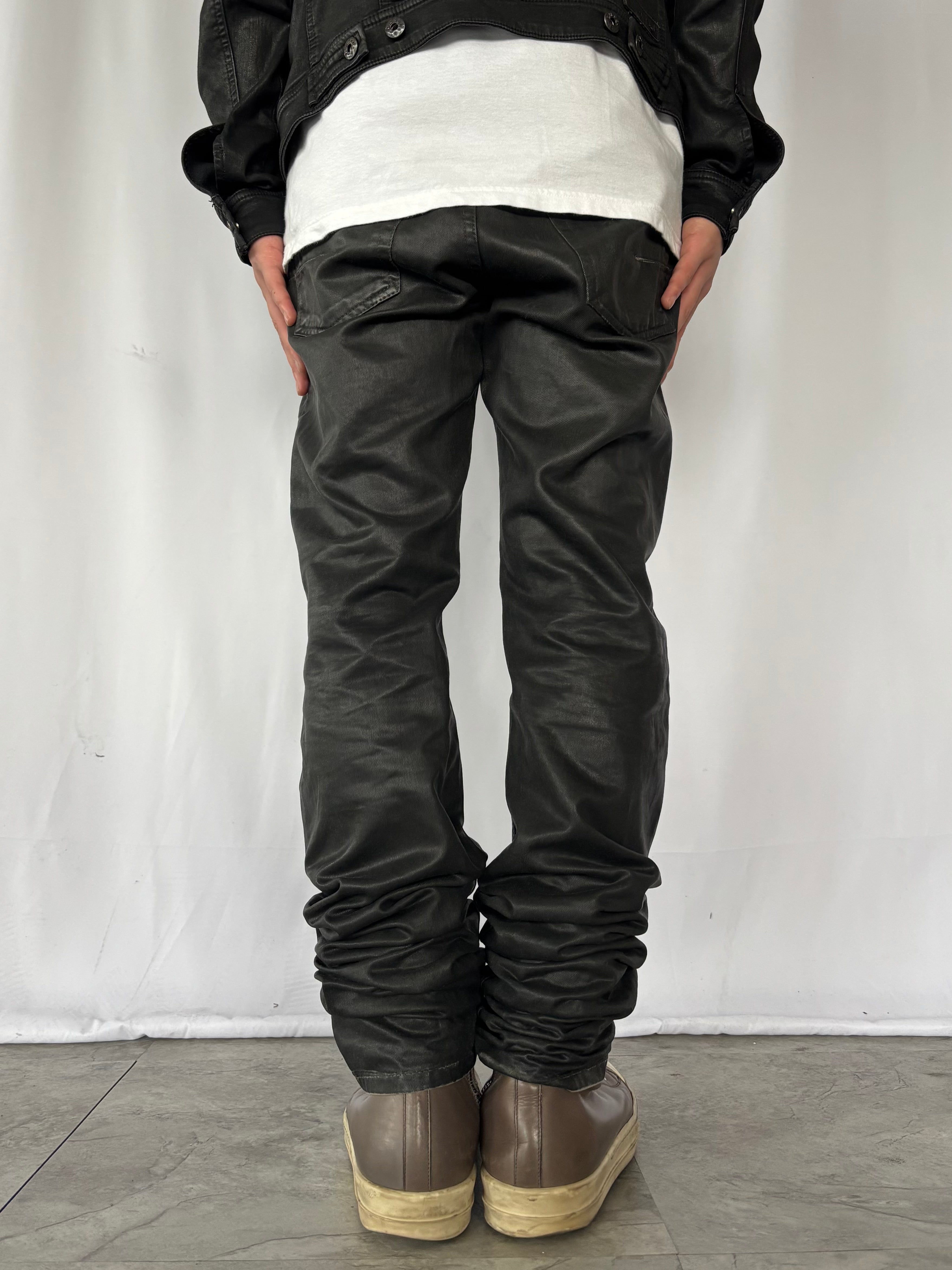 DIOR HOMME Wax Coating Straight Jeans