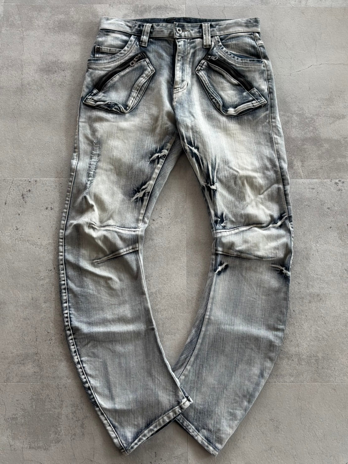 PPFM Multi Zip Vintage Wash Denim