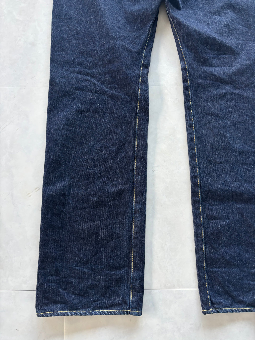 A BATHING APE Gold Star Logo Denim