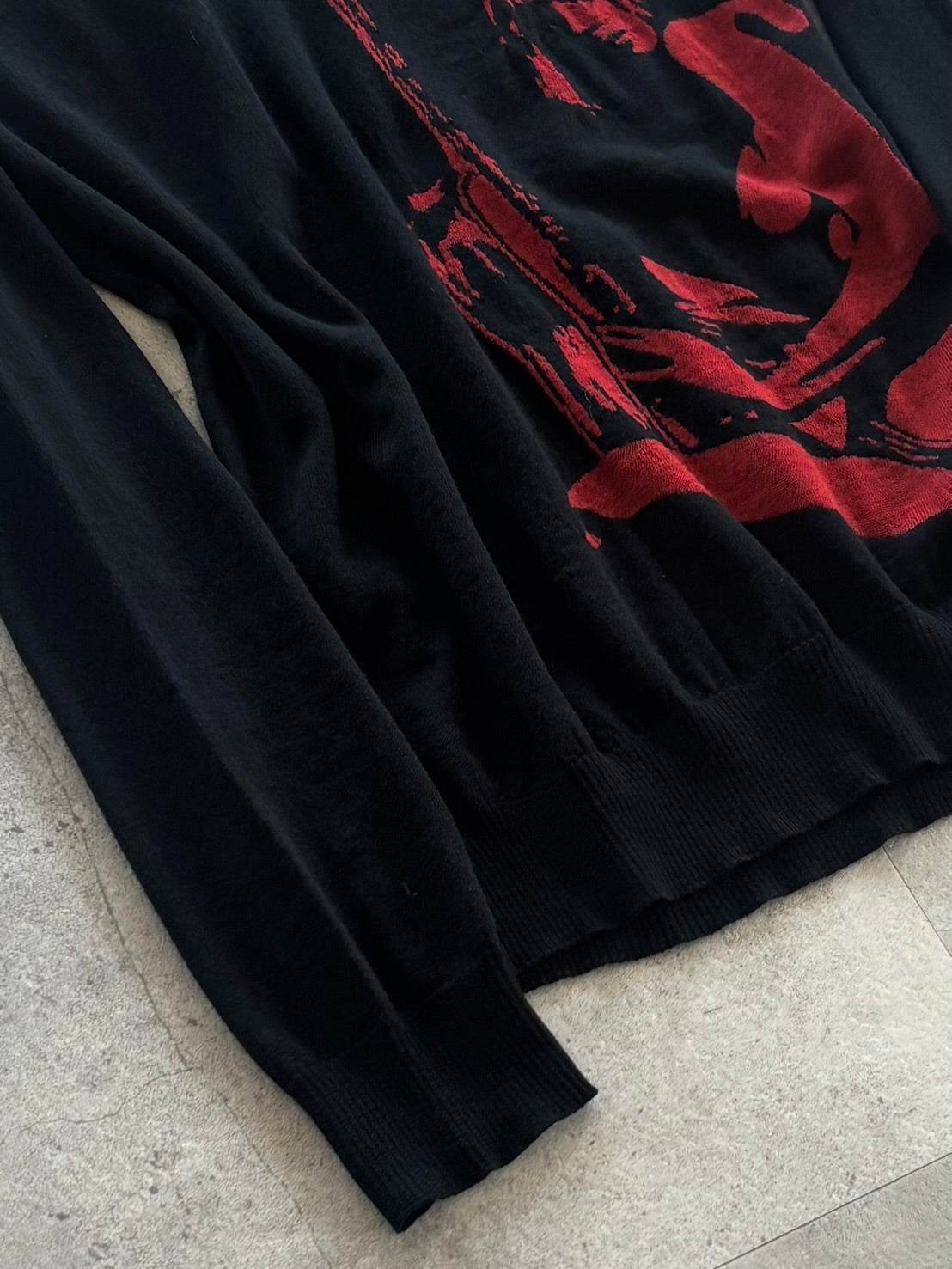 HYSTERIC GLAMOUR Red Girl Graphic Knit
