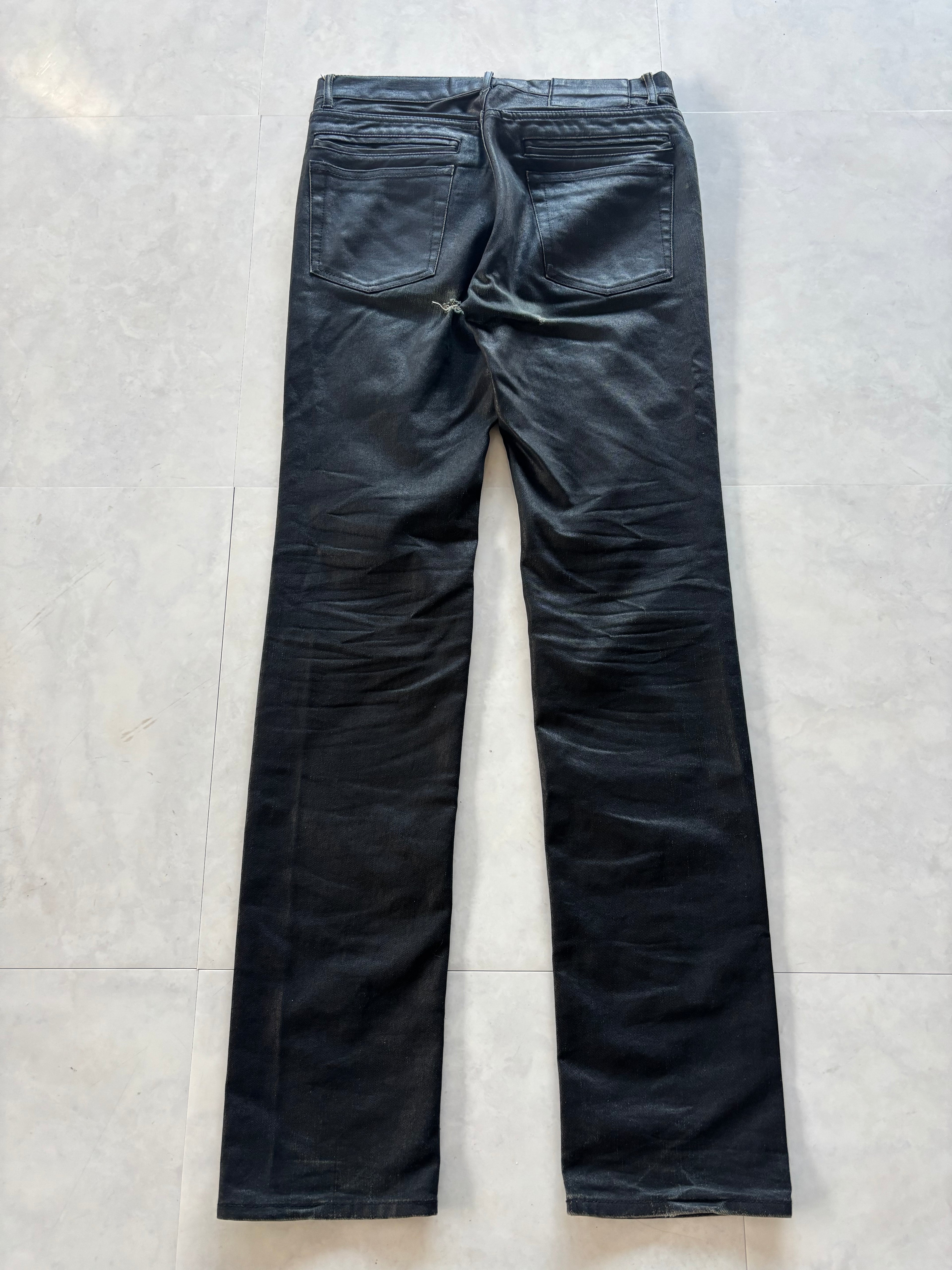 MARC JACOBS Coated Black Denim