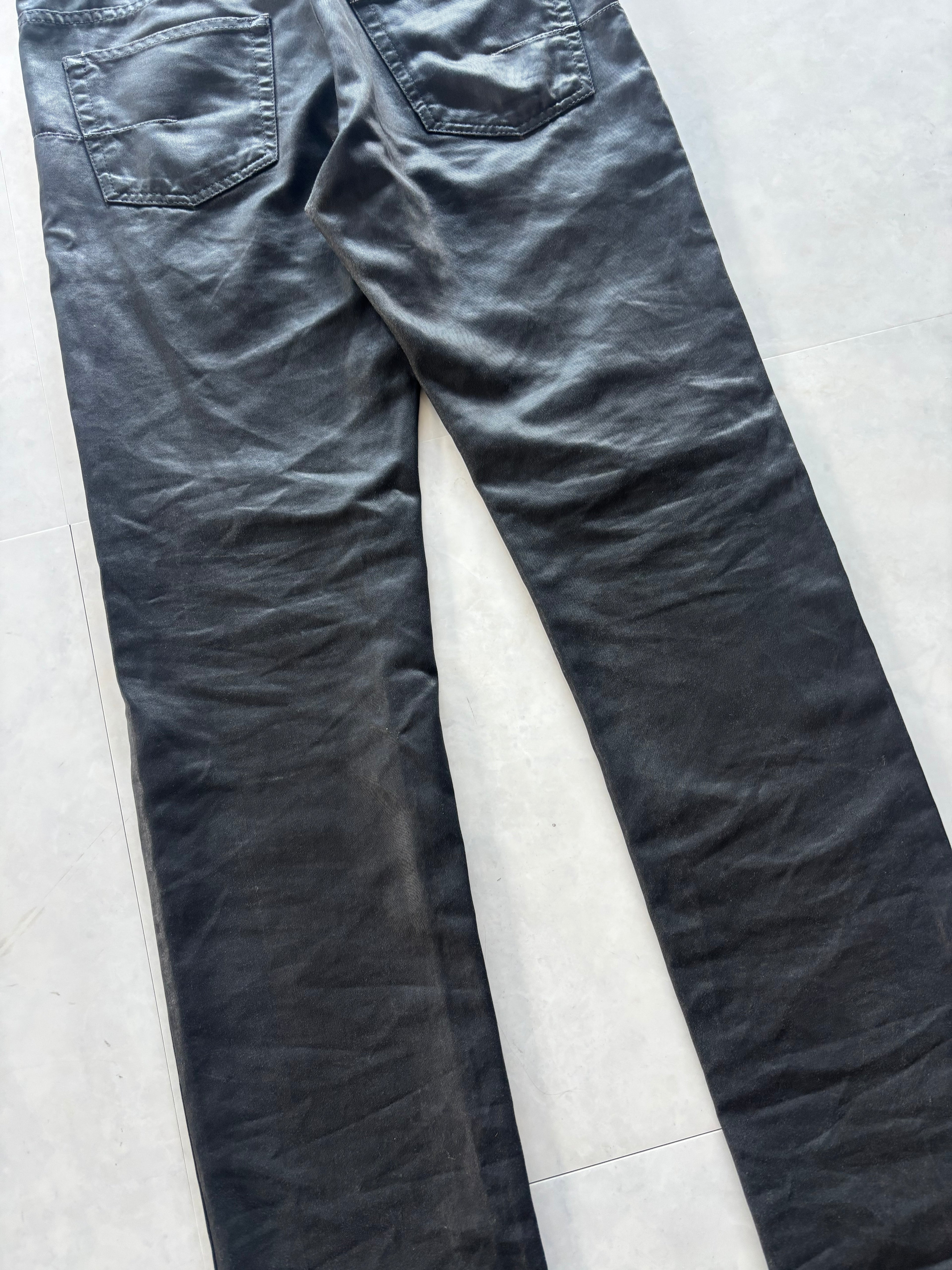 DIOR HOMME Wax Coating Straight Jeans