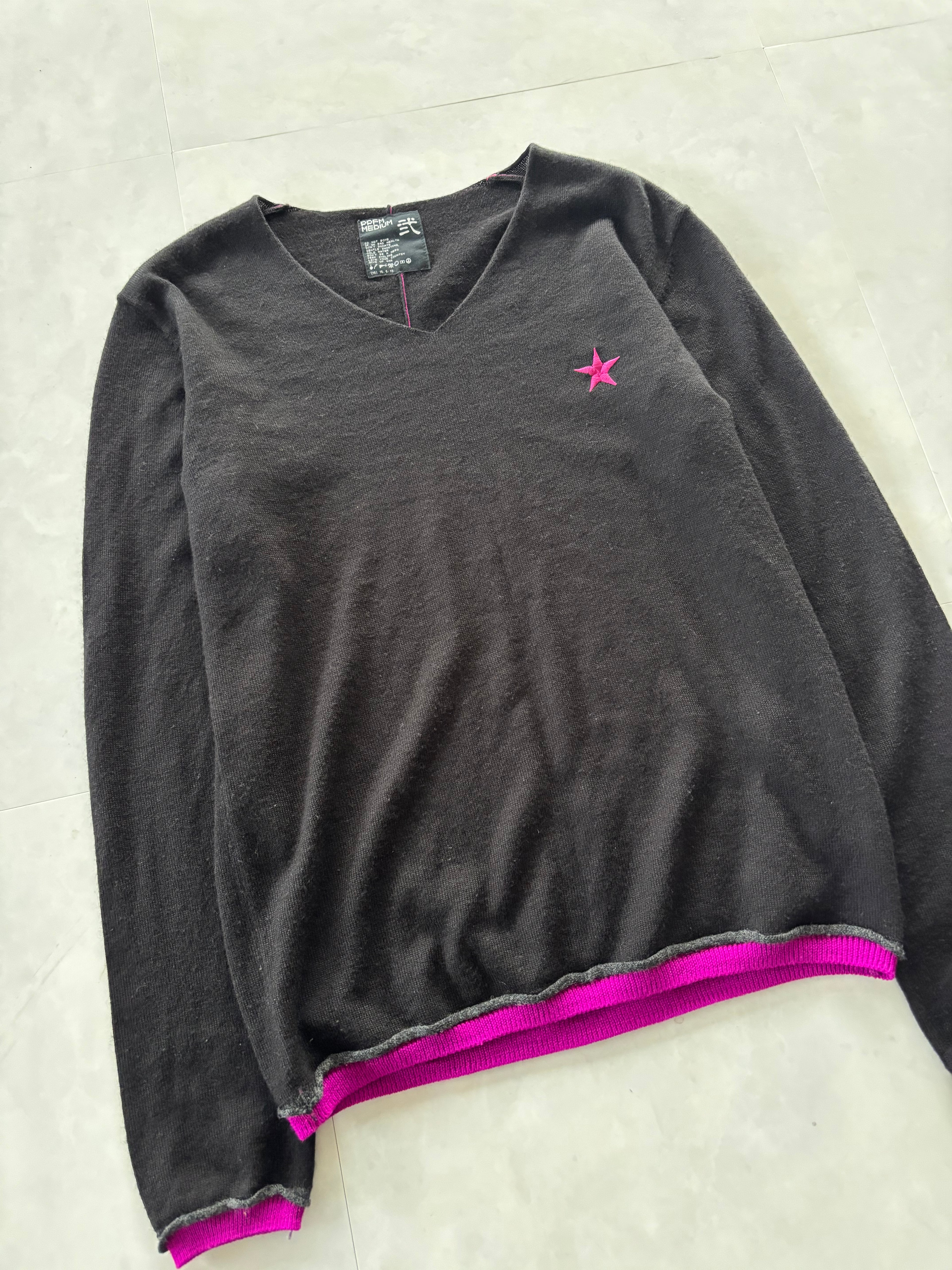 PPFM Star Stitch V-Neck Knit