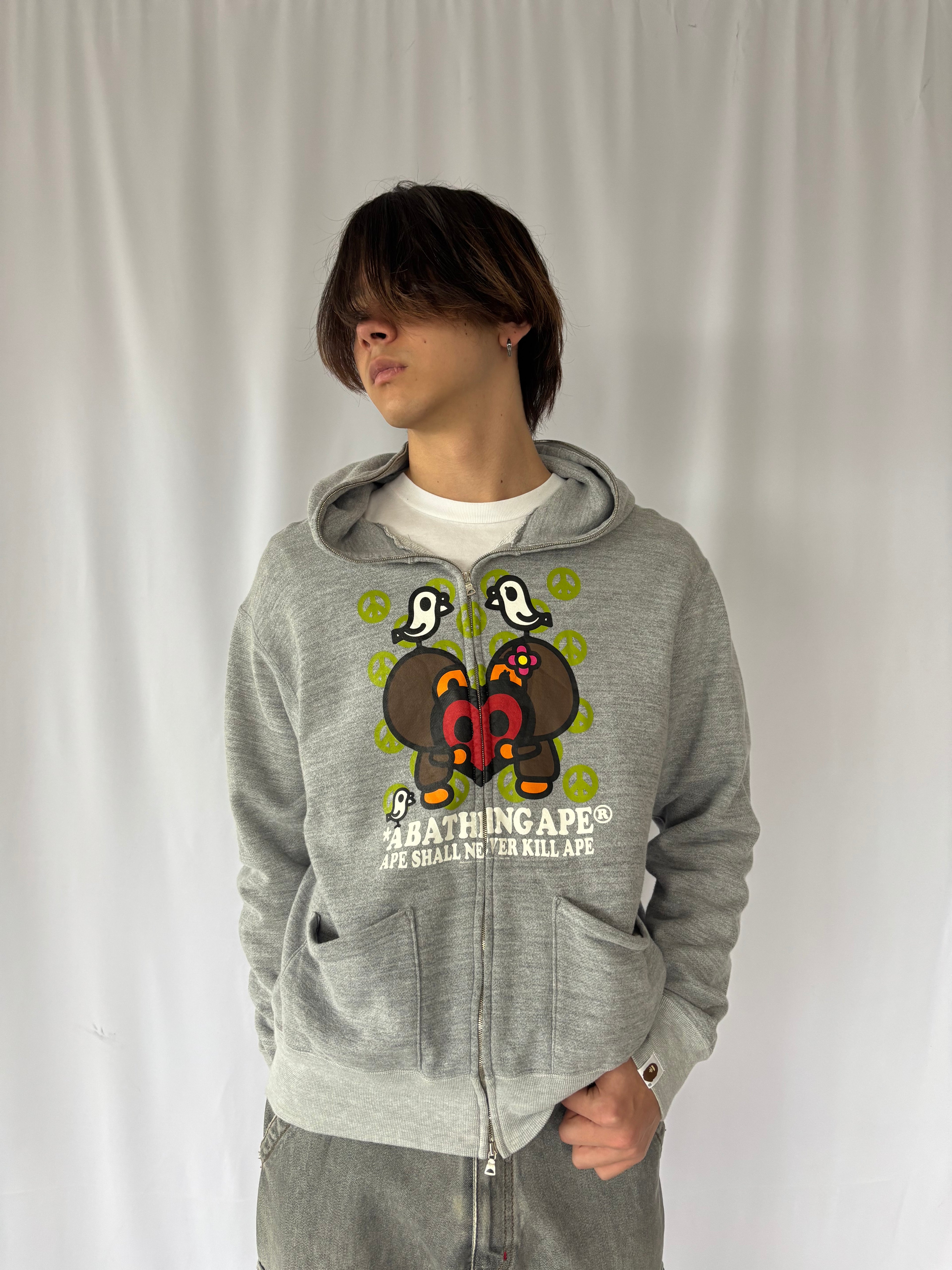 A BATHING APE® Peaceful Animals Zip Hoodie