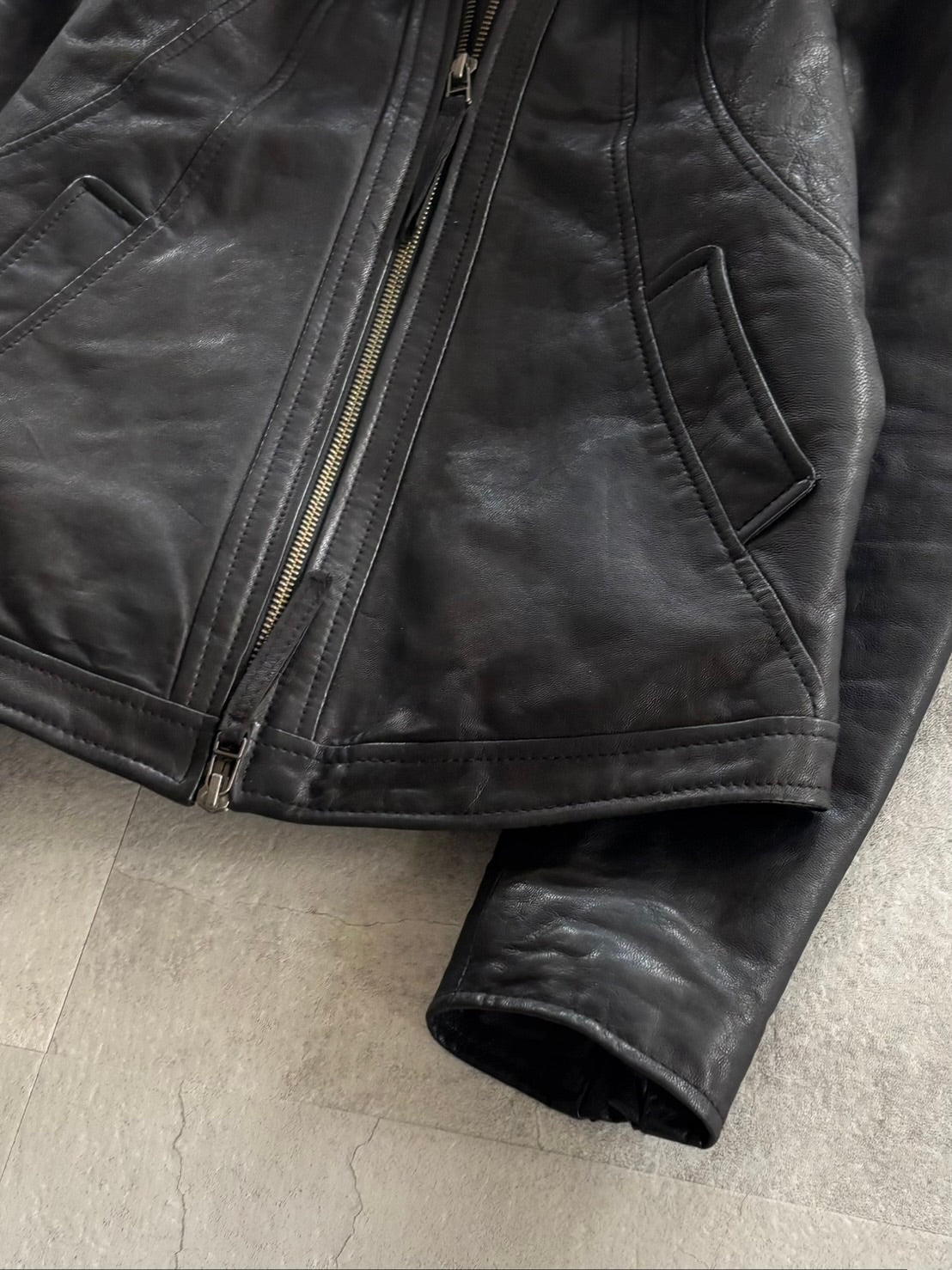 GOA Wild Fur Leather Jacket