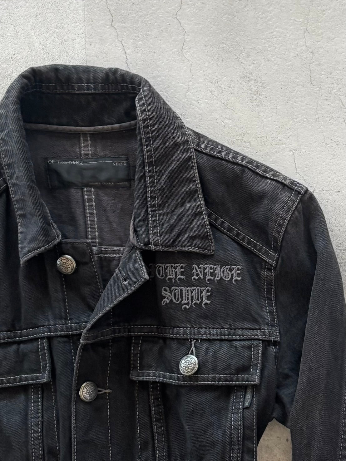 OF THE NEIGE STYLE STYLE DARKSIDE STUDS DENIM JACKET