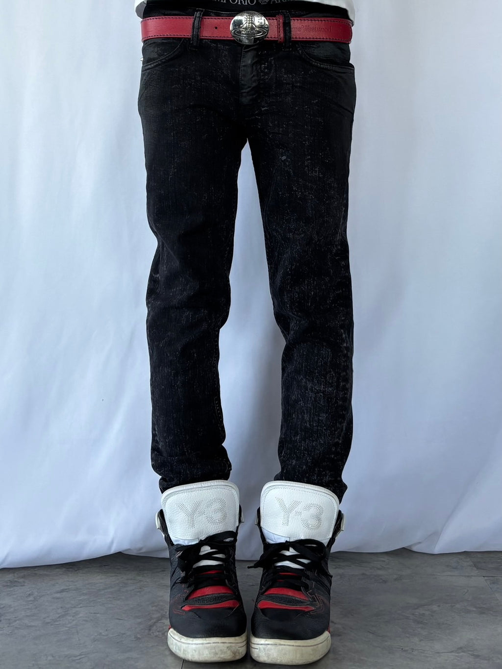 Y-3 OBSIDIAN HIGH-CUT SNEAKERS