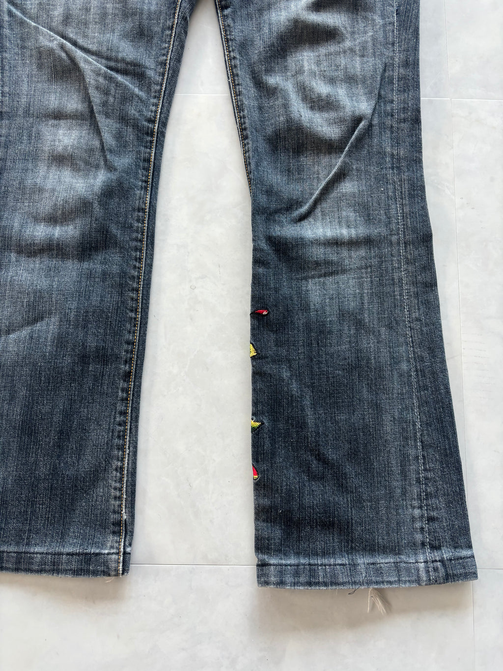 ED HARDY Back Logo Skull-Rose Jeans