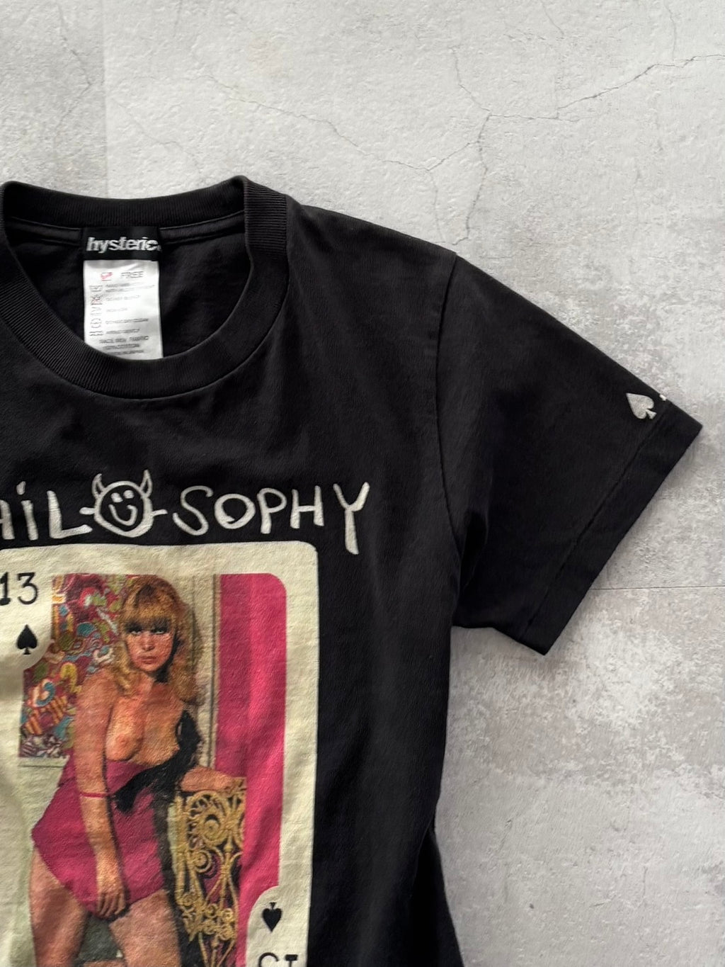HYSTERIC GLAMOUR 13PHILOSOPHY GIRL GRAPHIC TEE