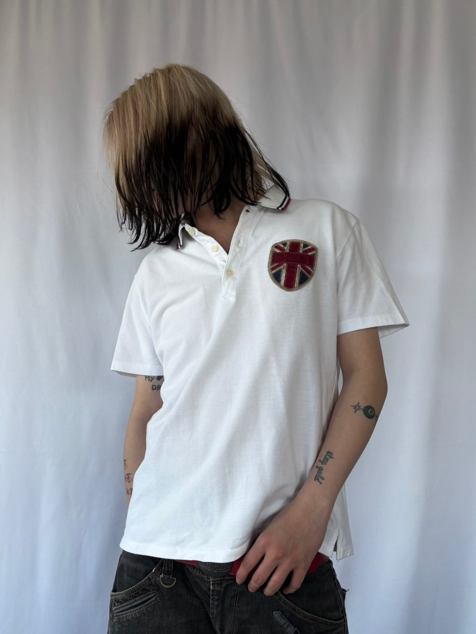 NICOLE CLUB UNION CREST POLO SHIRT