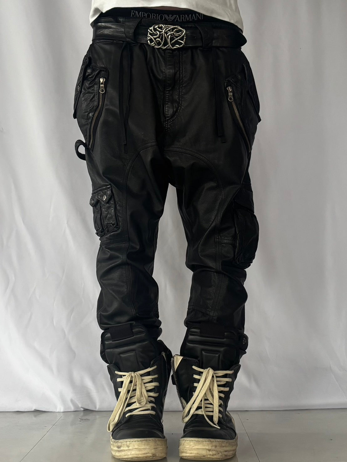 PPFM Sarouel Leather Cargo Pants