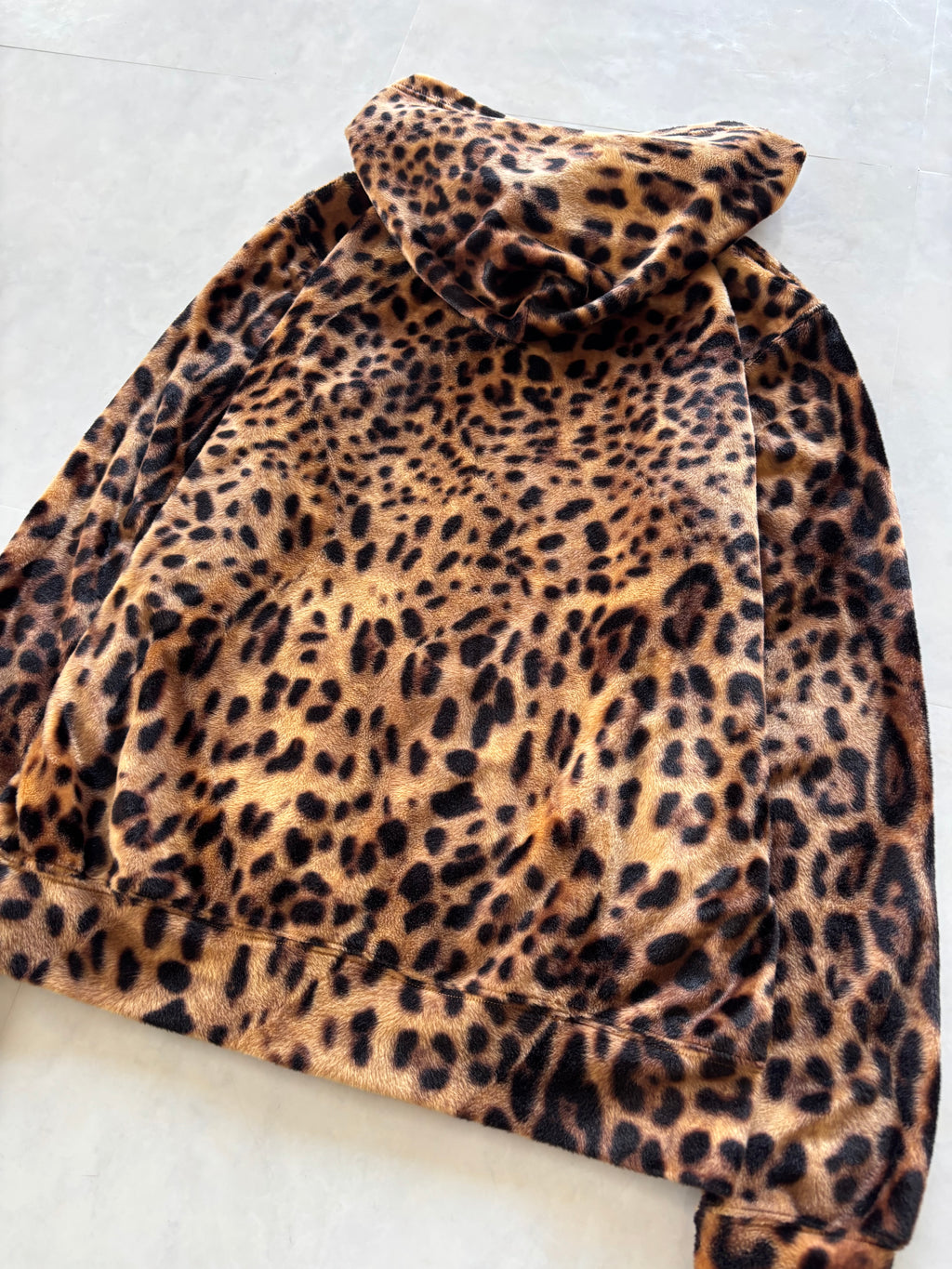 JOYRICH Leopard Fleece Zip Hoodie