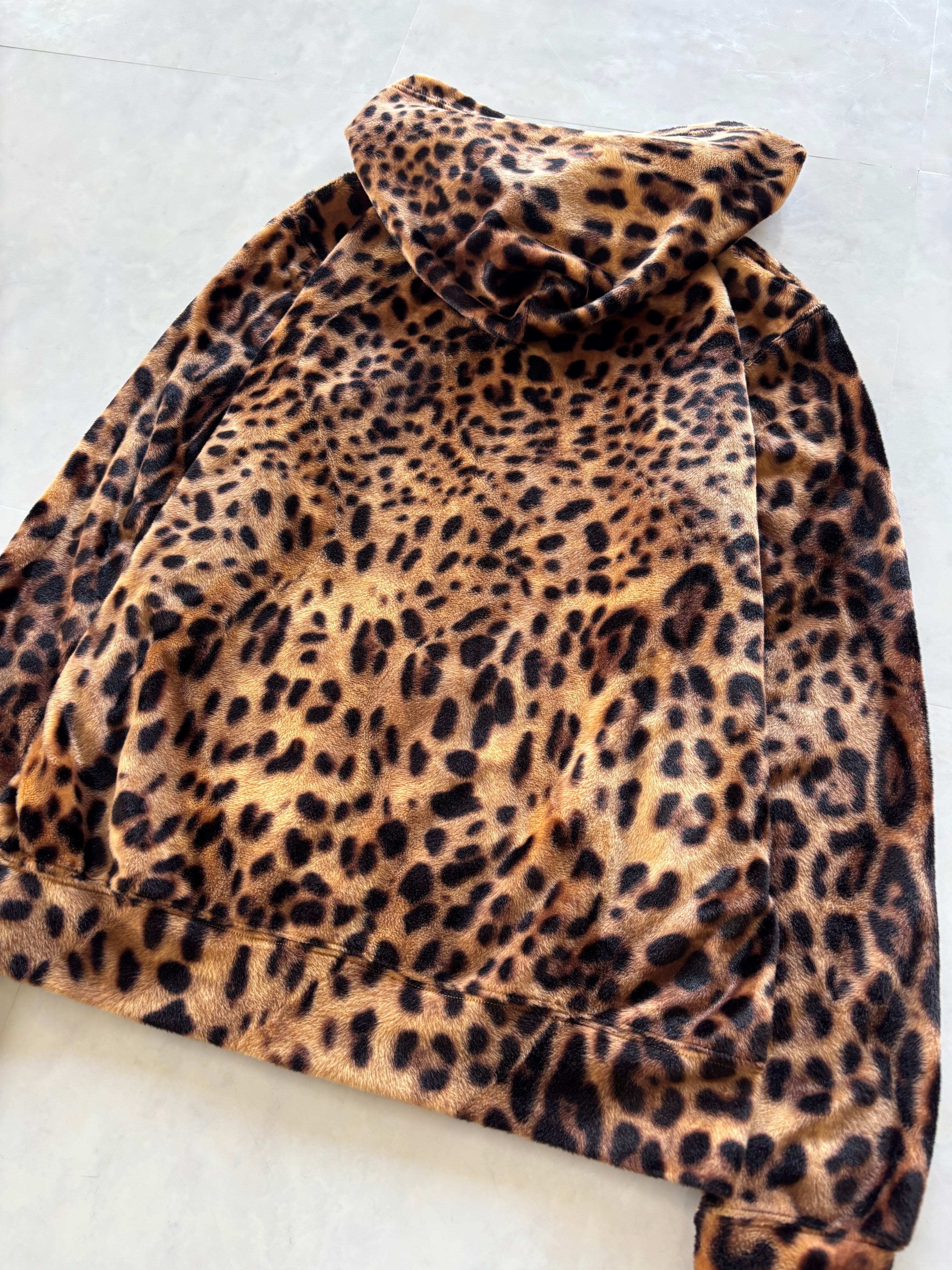 JOYRICH Leopard Fleece Zip Hoodie