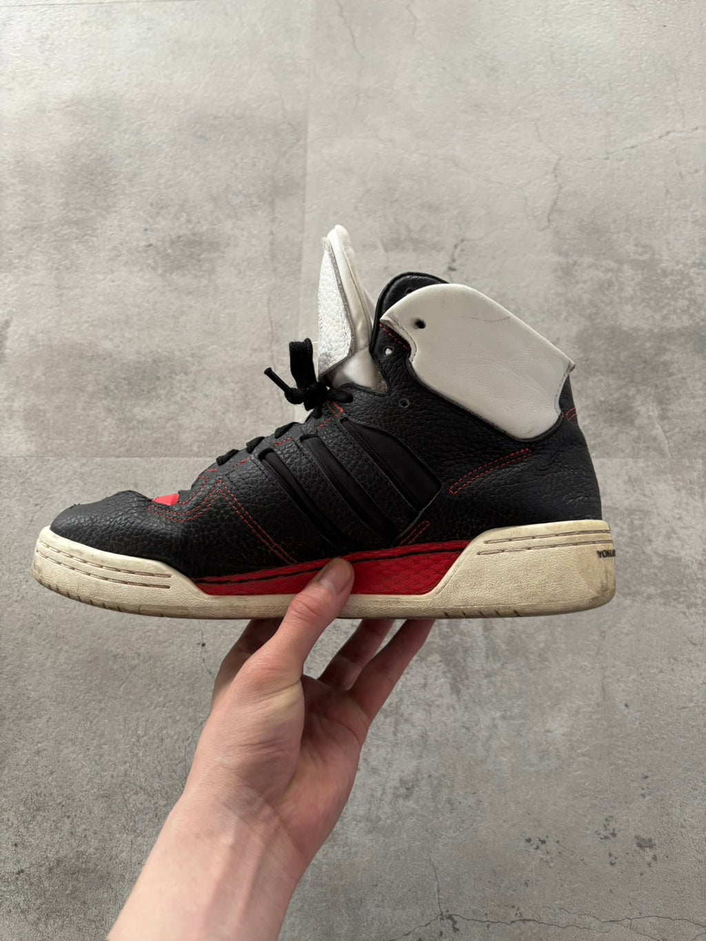 Y-3 OBSIDIAN HIGH-CUT SNEAKERS