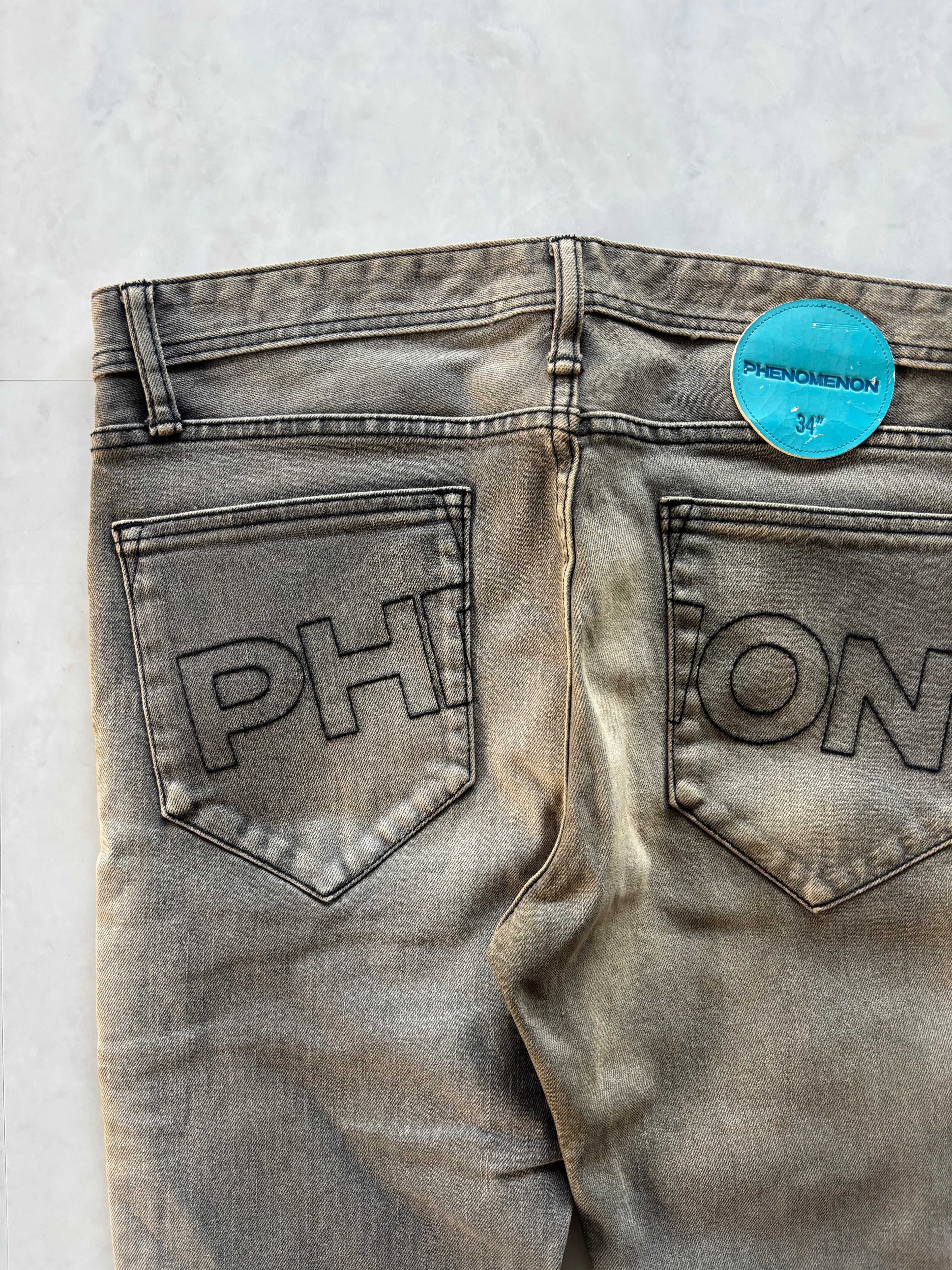 PHENOMENON Back Logo Stitch Denim