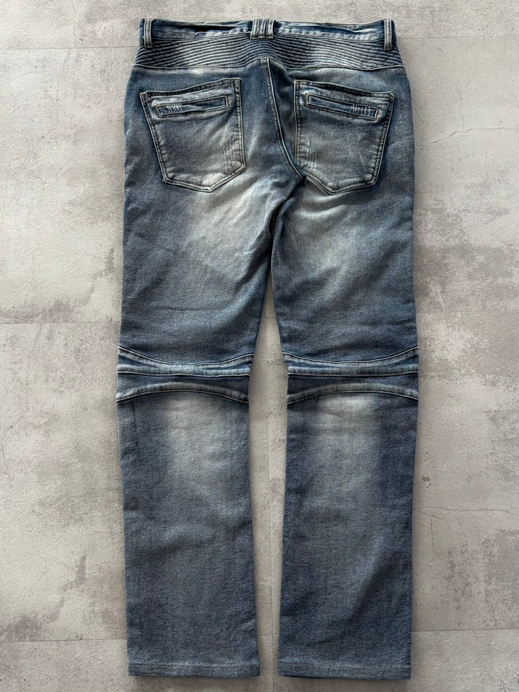 IN THE ATTIC RAVEN BIKER DESTROYED DENIM