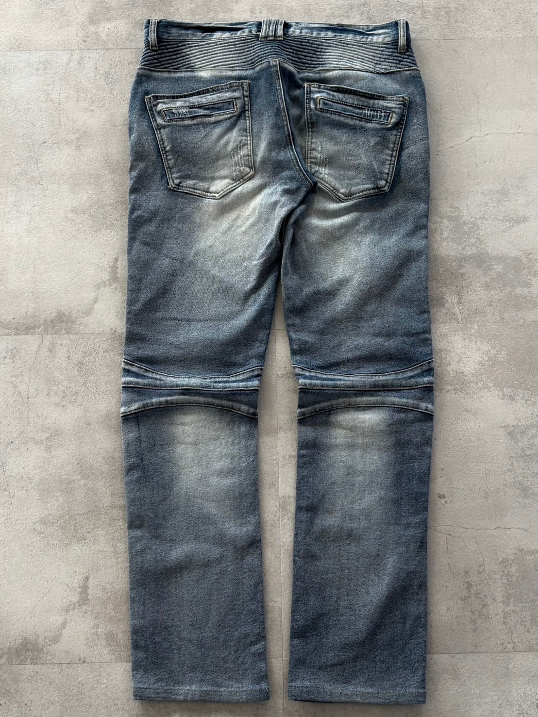 IN THE ATTIC RAVEN BIKER DESTROYED DENIM