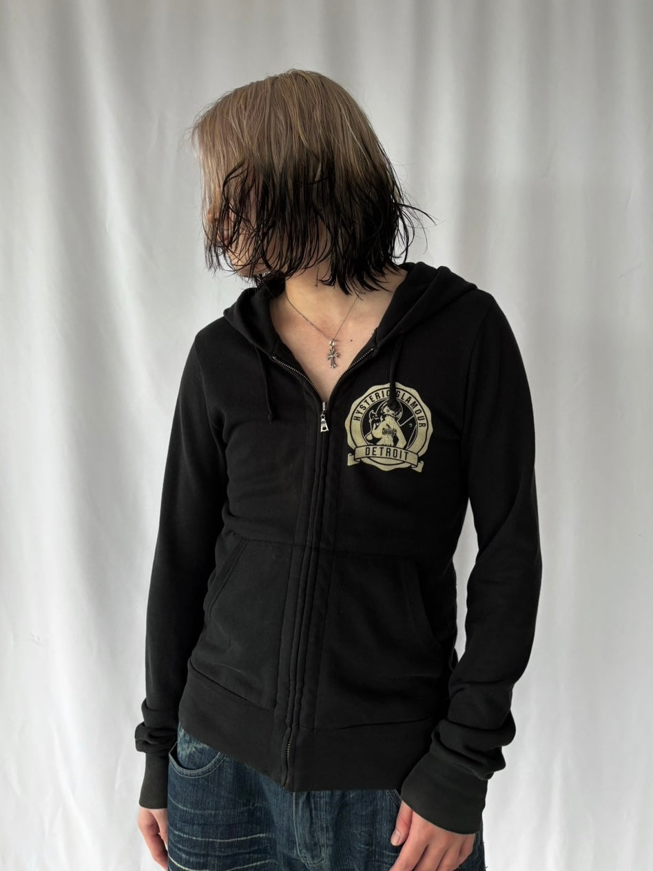 HYSTERIC GLAMOUR Guitar Girl Zip Hoodie