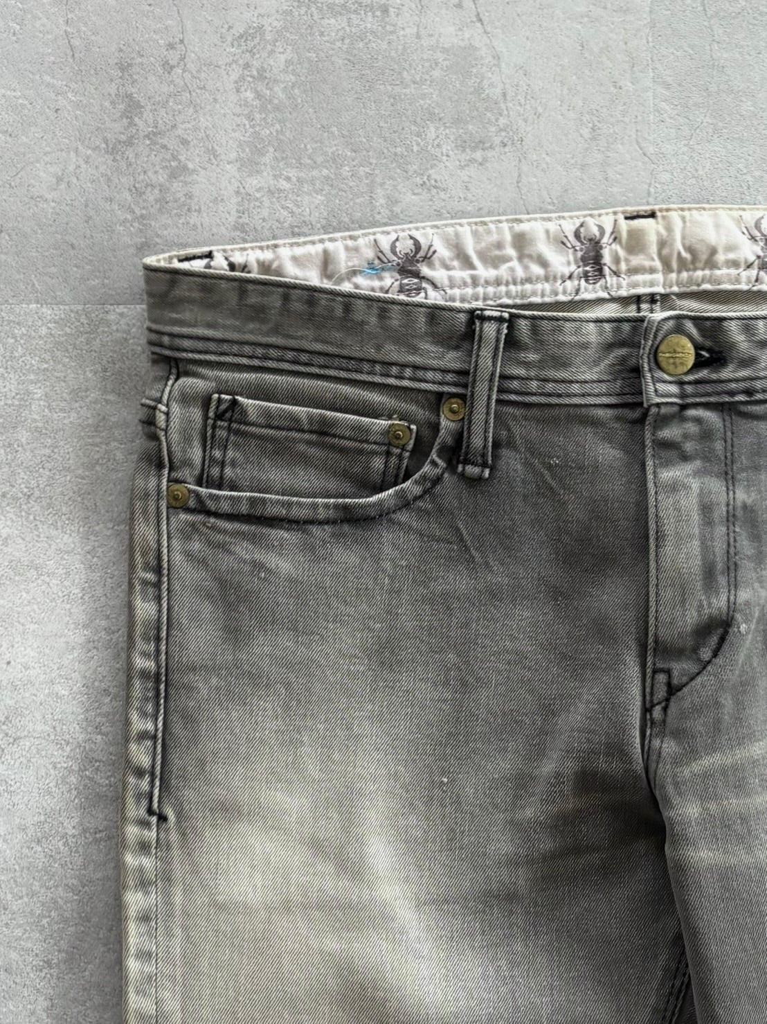 PHENOMENON Back Logo Stitch Denim