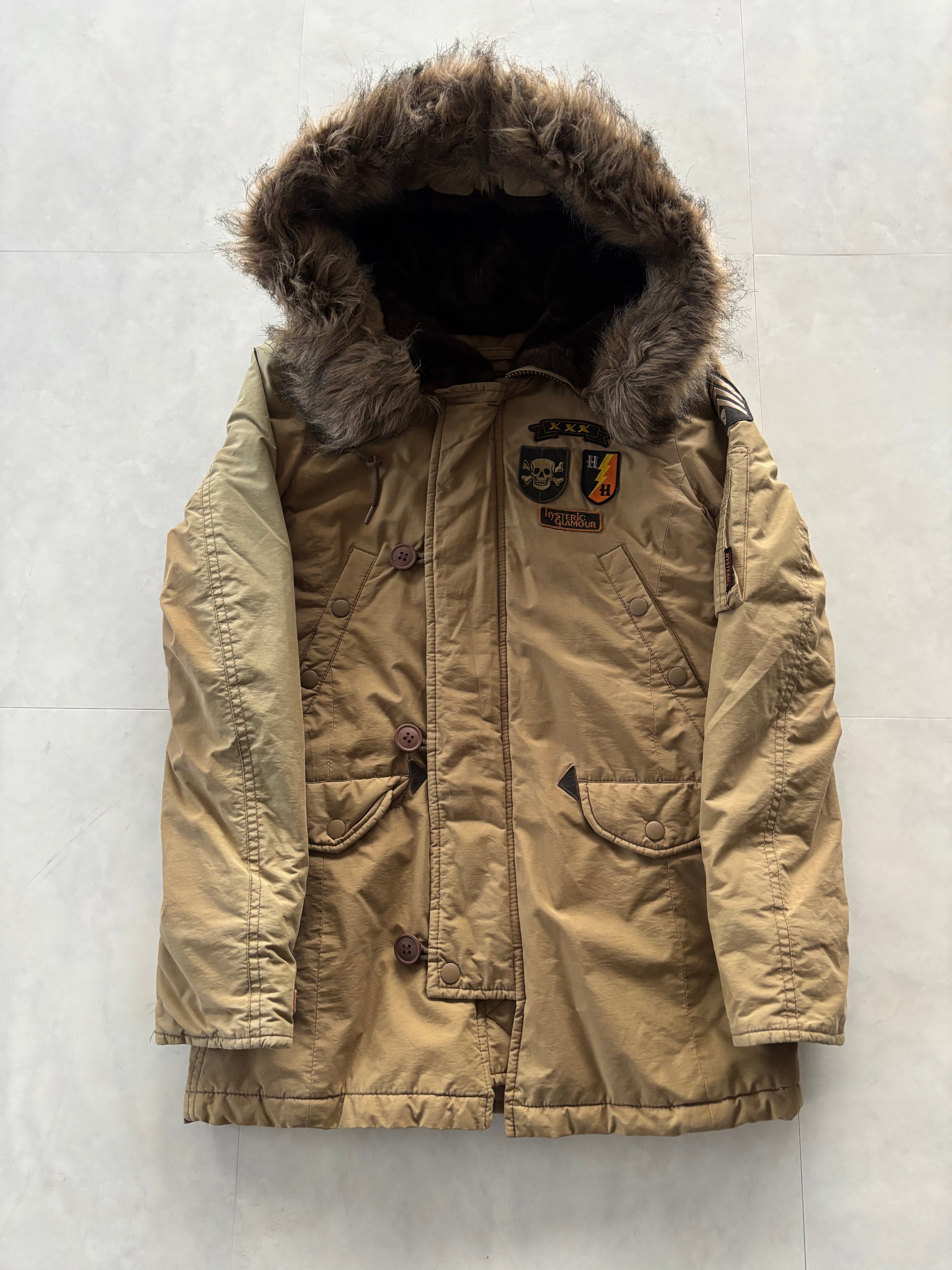 HYSTERIC GLAMOUR Skull Badge Military Mods Coat