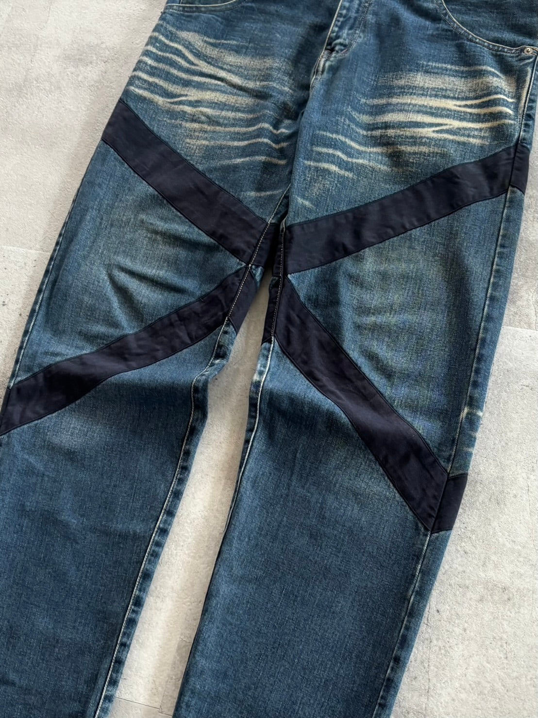 NEIGHBORHOOD Cross Stitch Design Denim