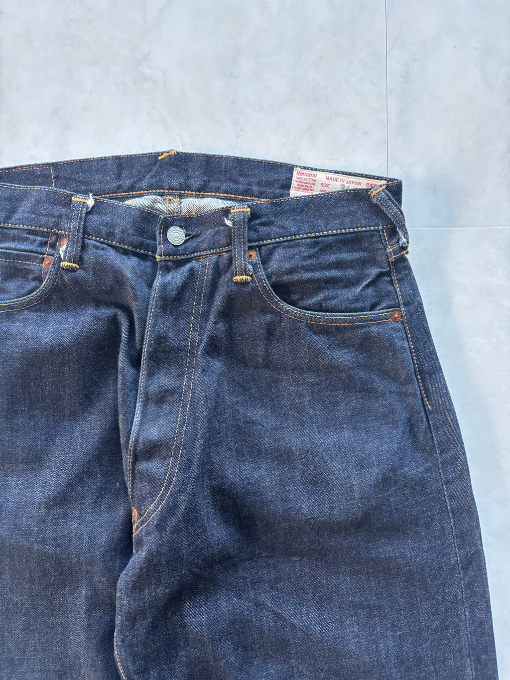 EVISU Big Kamome Painted Straight Jeans