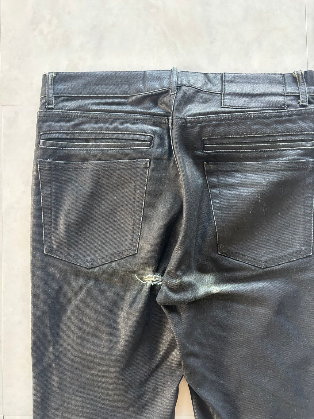 MARC JACOBS Coated Black Denim