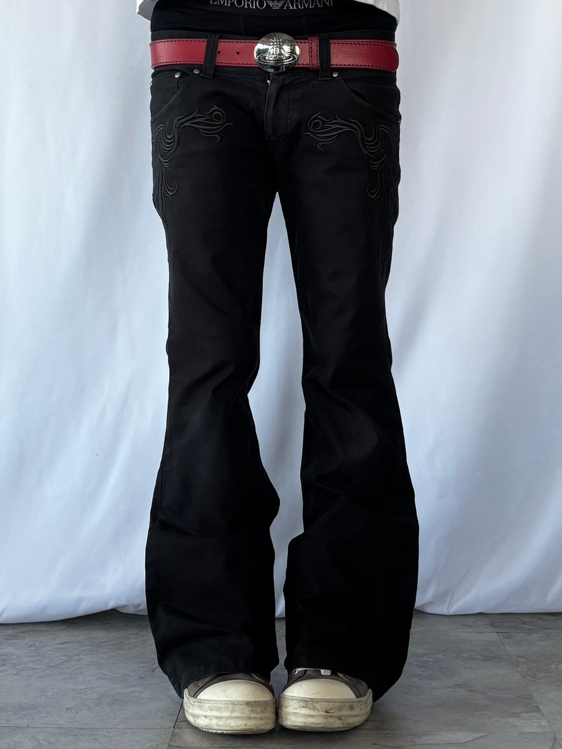 TORNADO MART NOIR TRIBAL FLARE DENIM