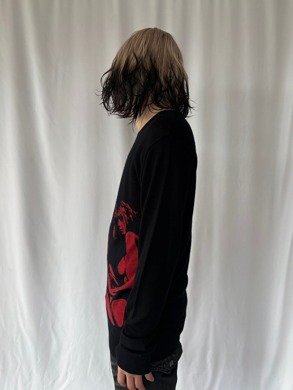 HYSTERIC GLAMOUR Red Girl Graphic Knit