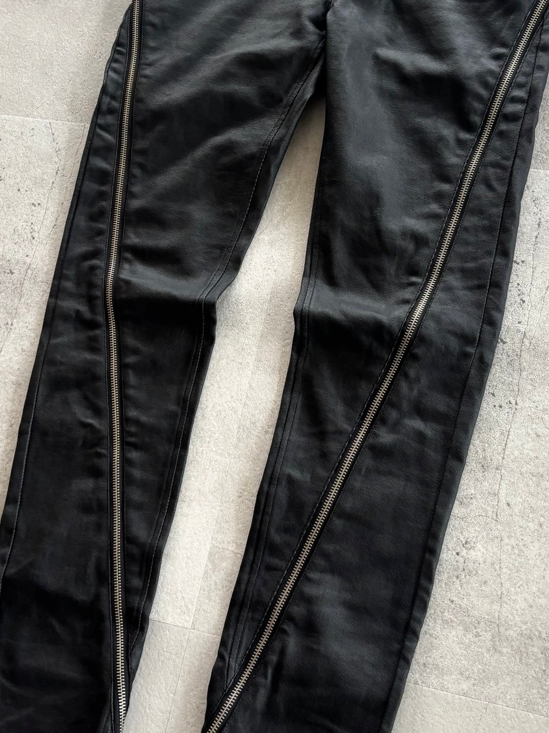 NOID Gimmick Zip Leather Pants