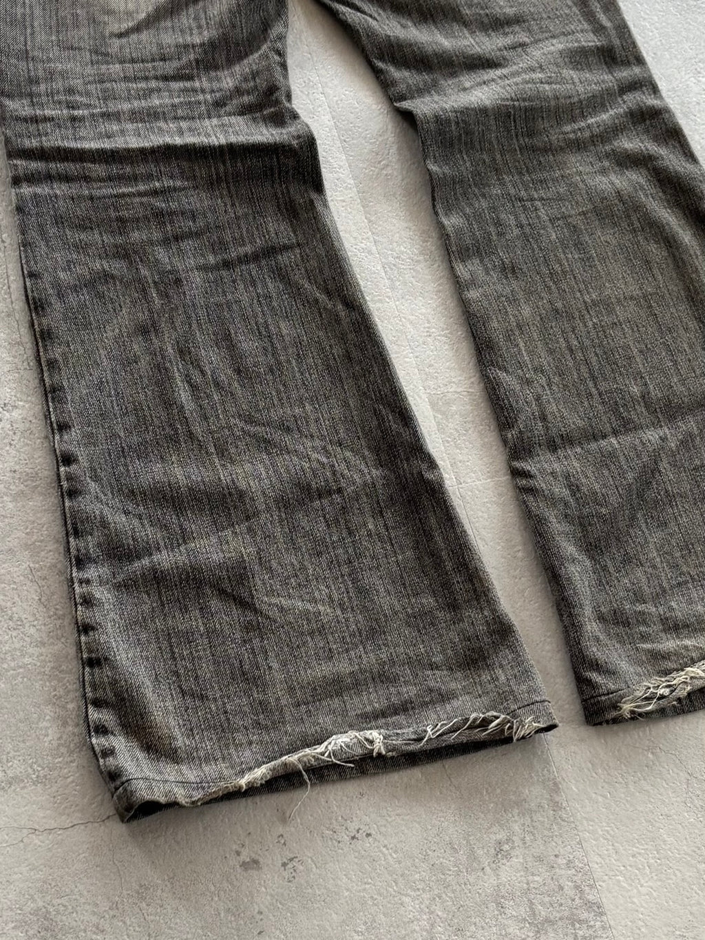 TORNADO MART Embroidery Flare Jeans