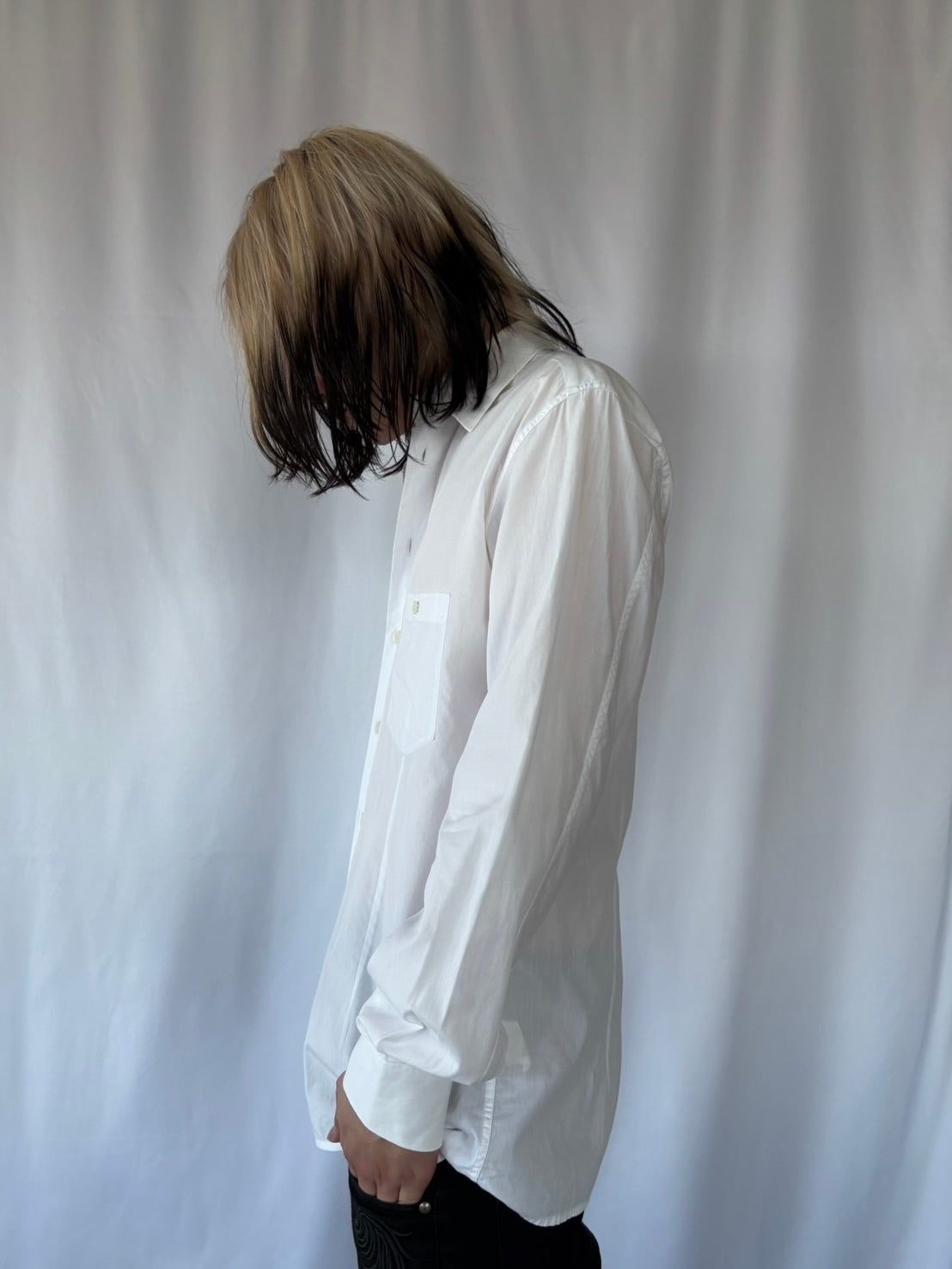 RAF SIMONS ARCHIVE MINIMAL WHITE SHIRT
